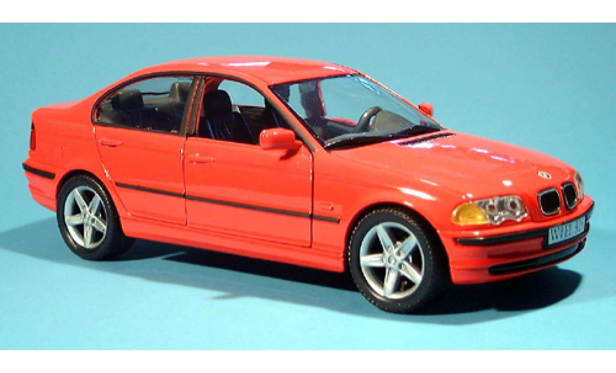 Bmw 328 1/24 Welly i rot 1998 1:24 modellino in miniatura