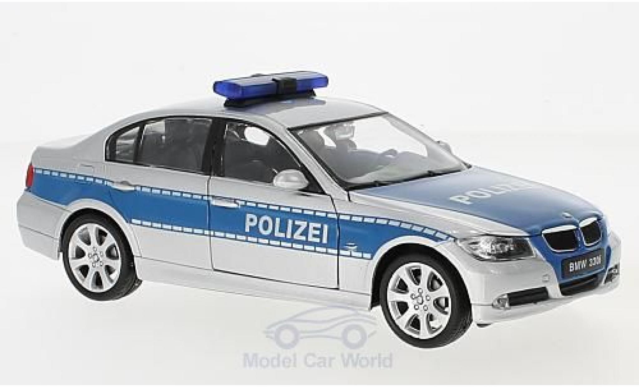Bmw 330 1/24 Welly I Polizei modellino in miniatura
