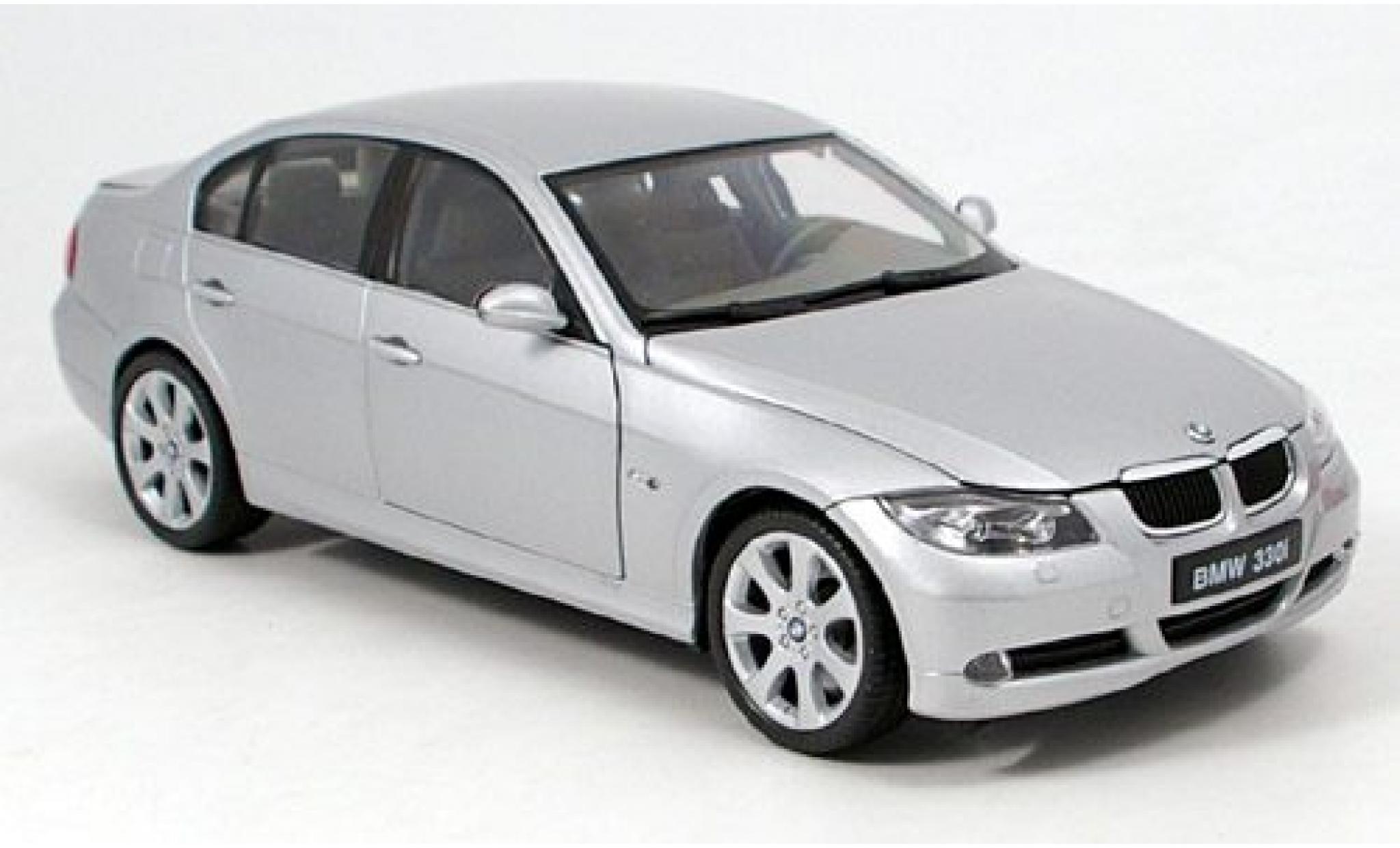 Bmw 330 1/18 Welly i silber 1:18 modellino in miniatura