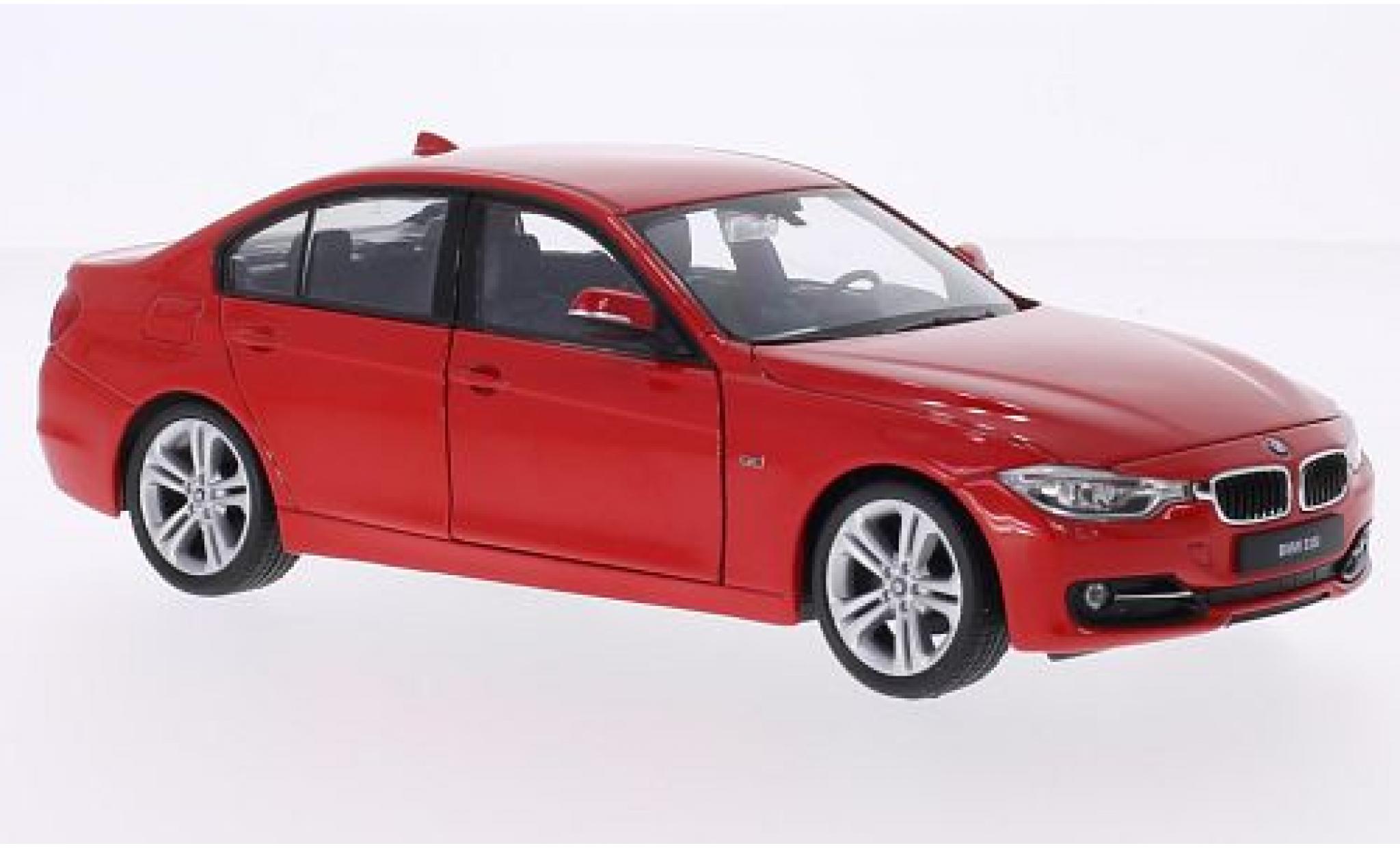 Bmw 335 1/24 Welly i (F30) rosso ohne Vitrine modellino in miniatura