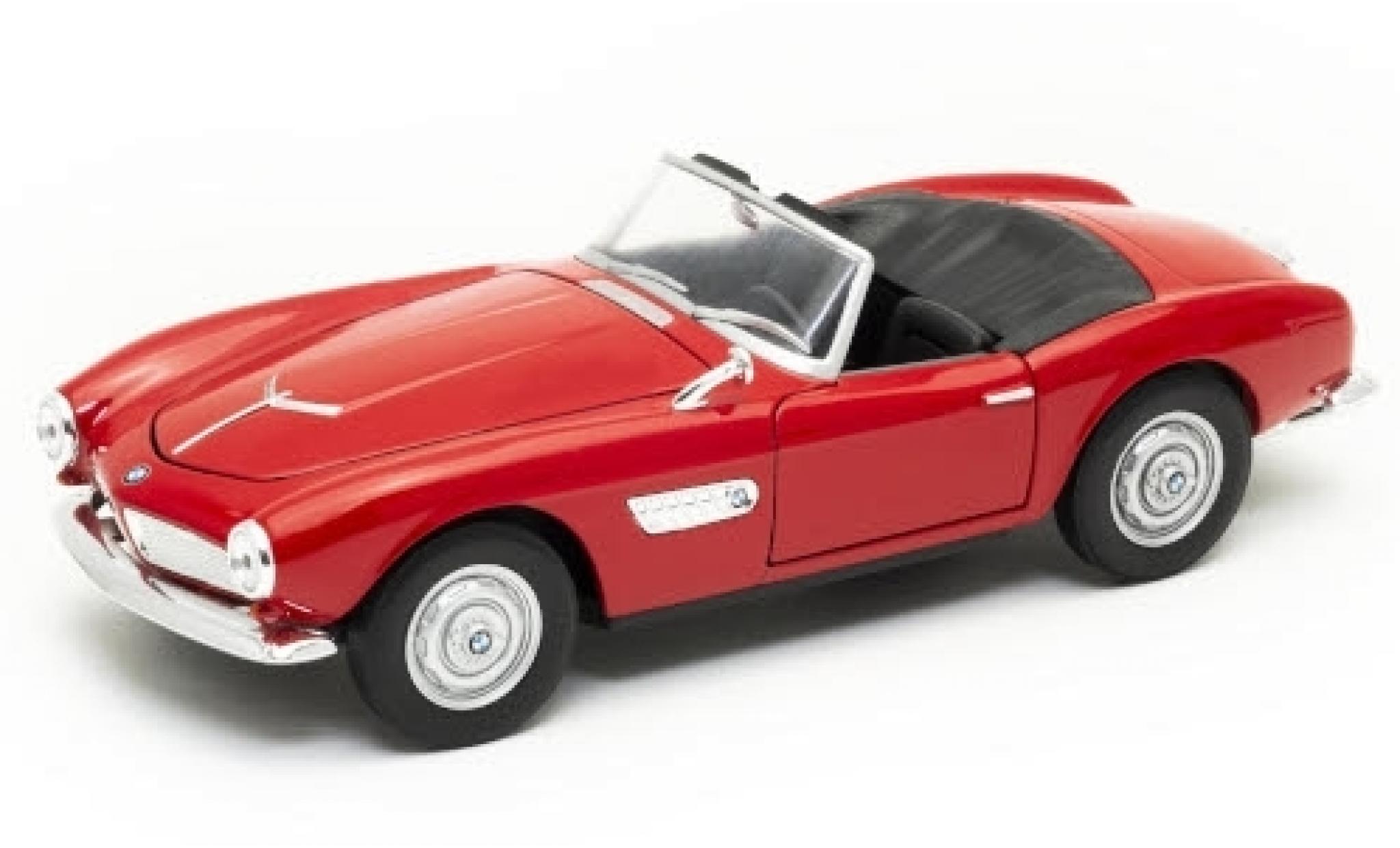 Bmw 507 1/24 Welly rosso Verdeck ouvert modellino in miniatura