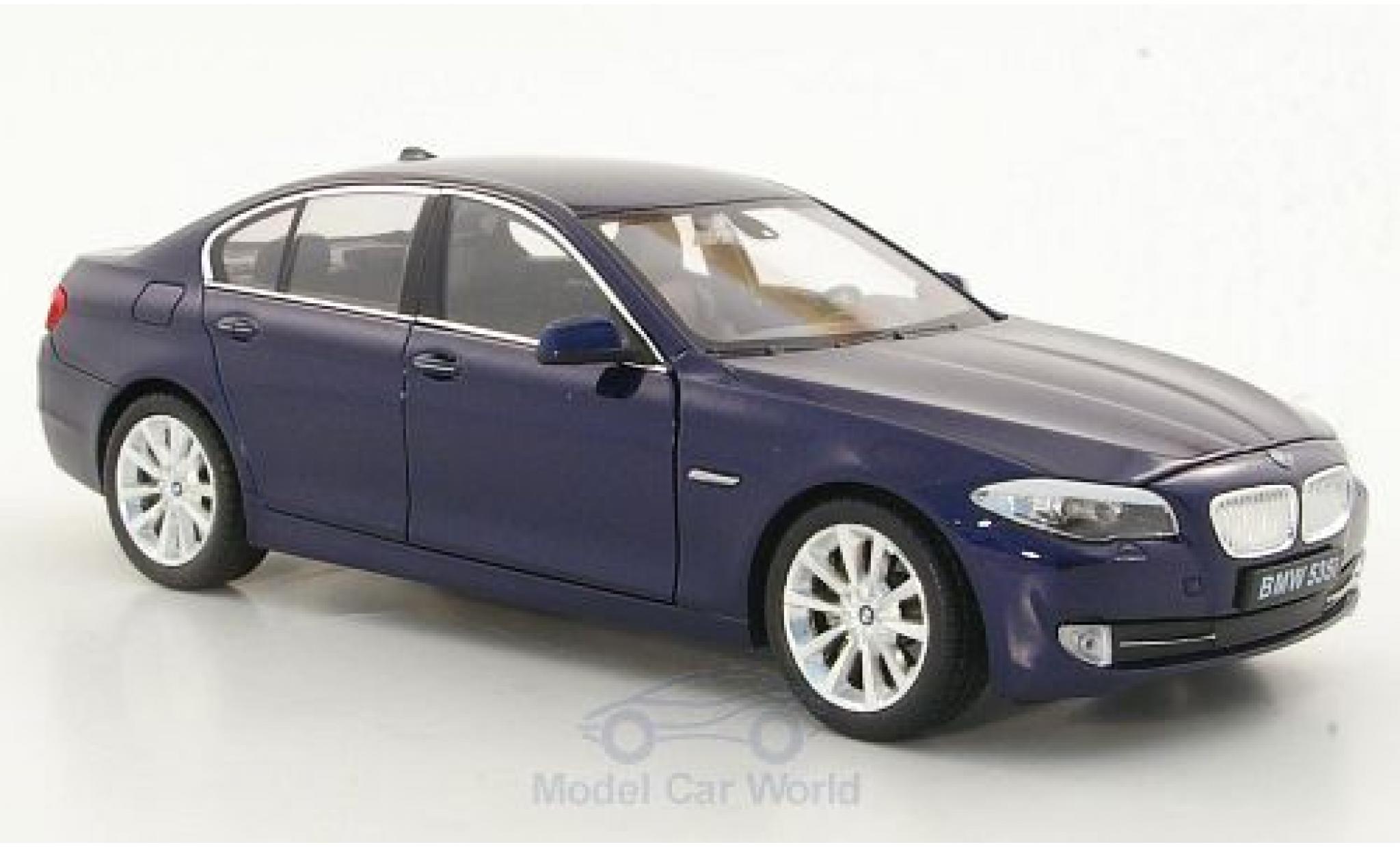 Bmw 535 F10 1/24 Welly i (F10) metallico blu modellino in miniatura