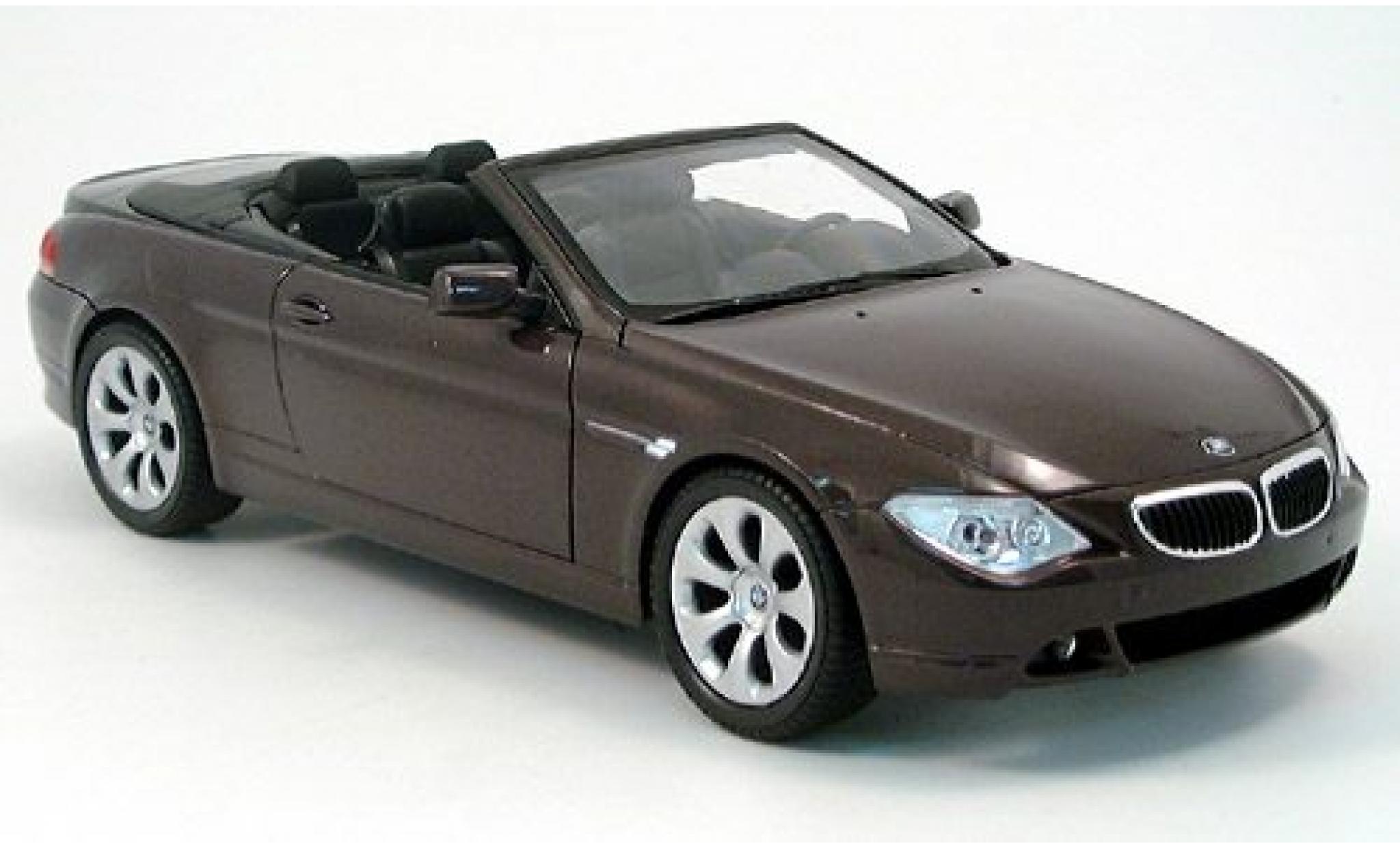 Bmw 645 1/18 Welly CI Cabriolet rot 2004 1:18 modellino in miniatura