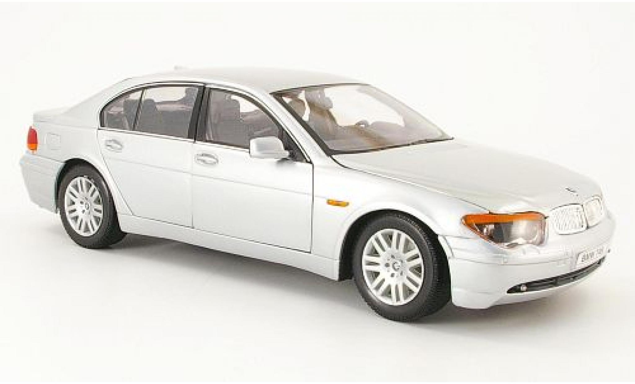 Bmw 745 1/18 Welly i (E65) silber 1:18 modellino in miniatura