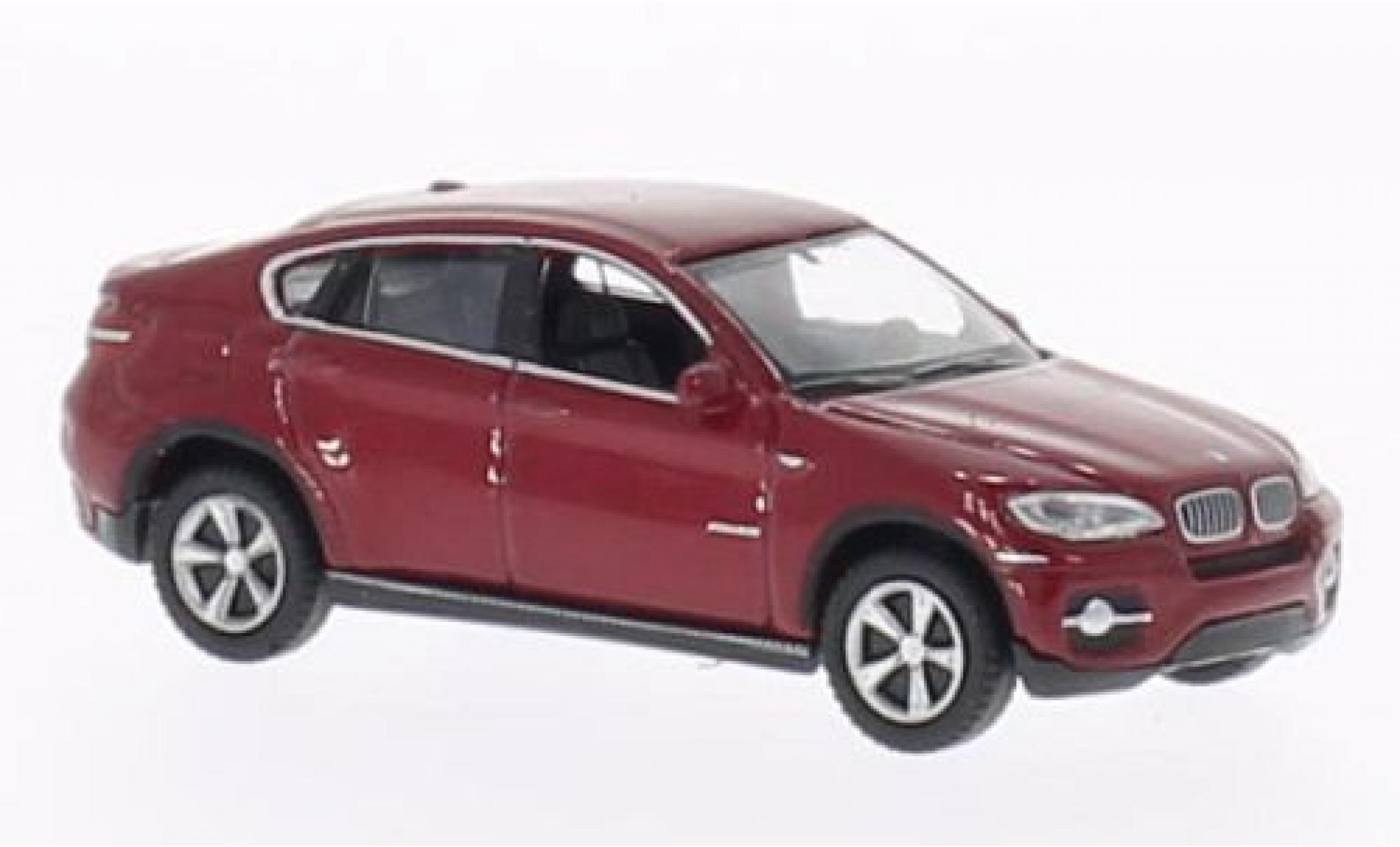 Bmw X6 1/87 Welly rot 1:87 modellino in miniatura