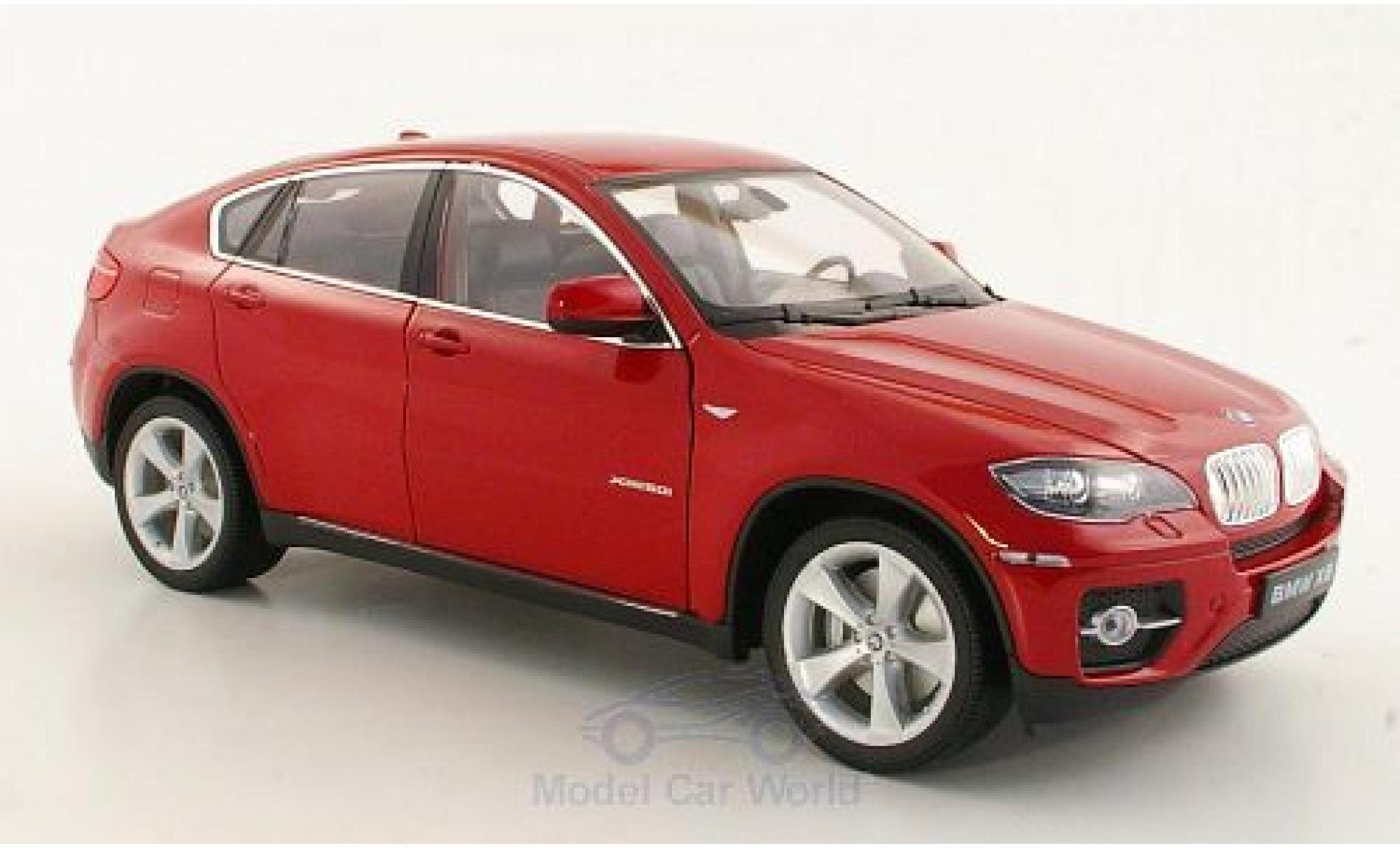 Bmw X6 1/18 Welly rosso modellino in miniatura