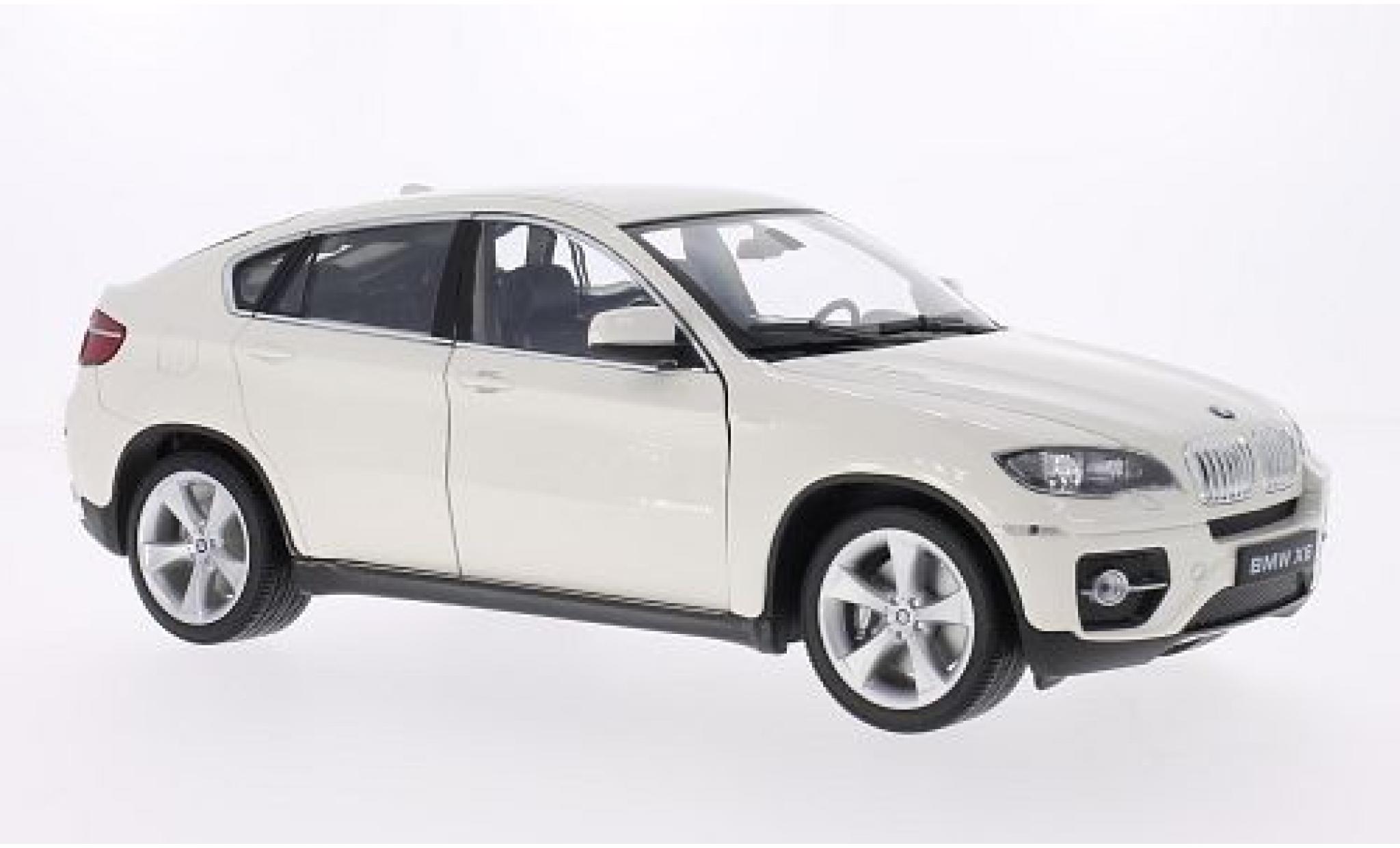 Bmw X6 1/18 Welly weiss 1:18 modellino in miniatura