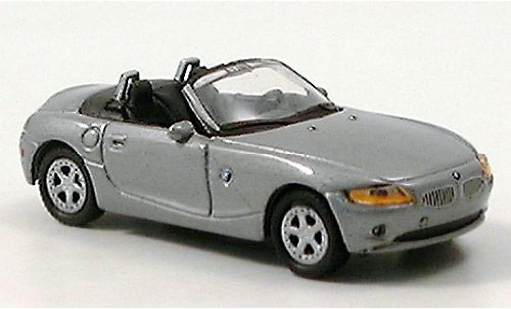 Bmw Z4 1/87 Welly Cabrio grau 1:87 modellino in miniatura