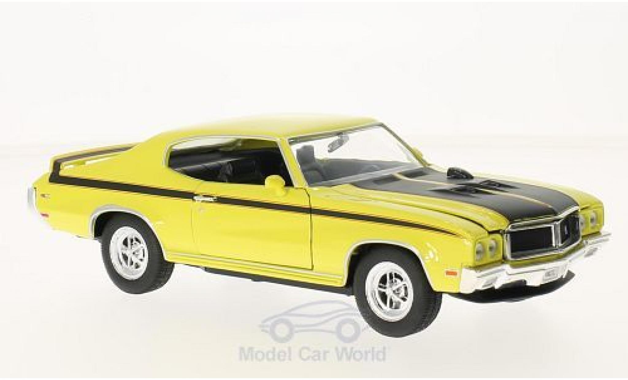 Buick GS 1/24 Welly X giallo/nero 1970 modellino in miniatura