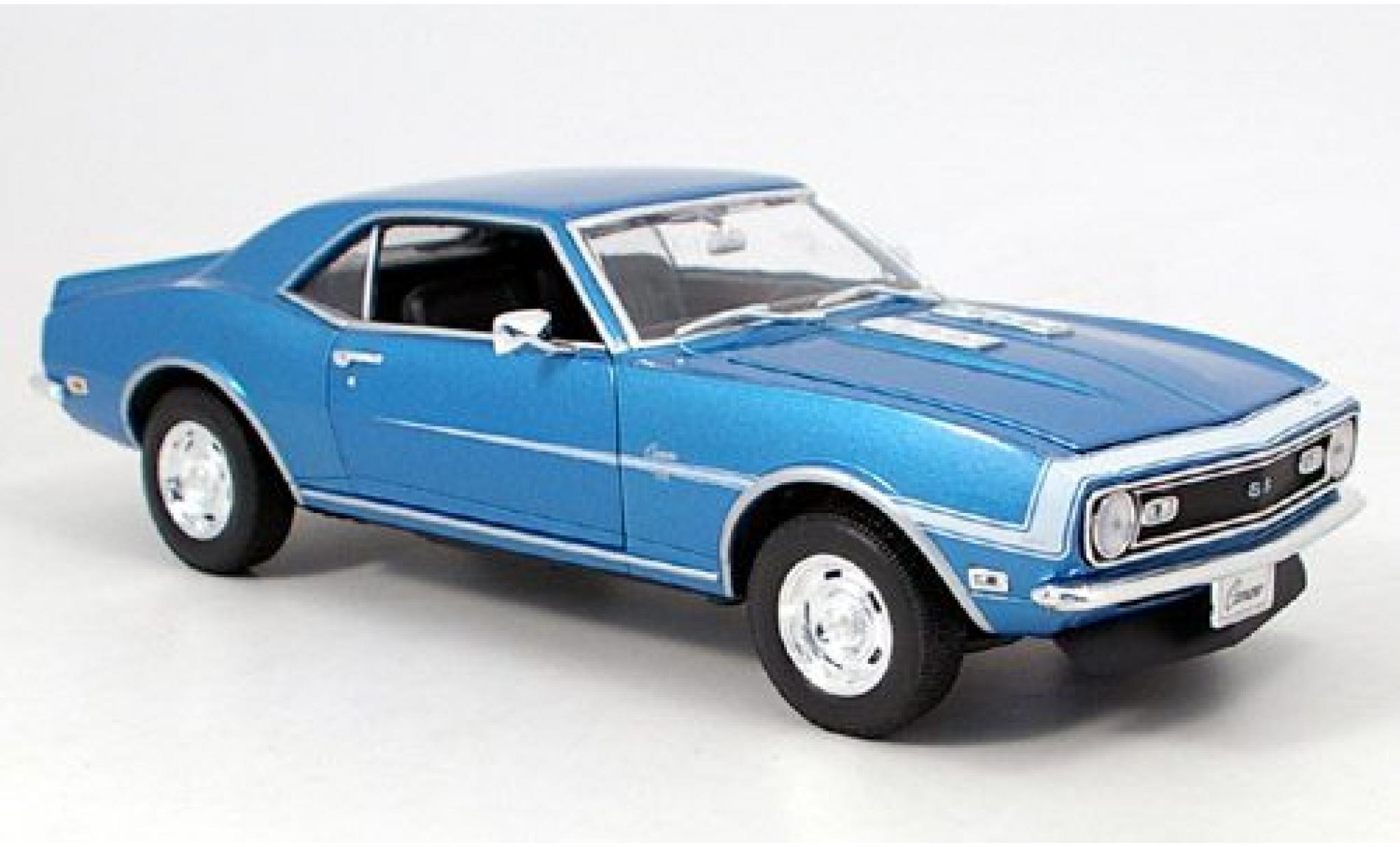 Chevrolet Camaro 1/18 Welly SS 396 blau 1968 1:18 modellino in miniatura