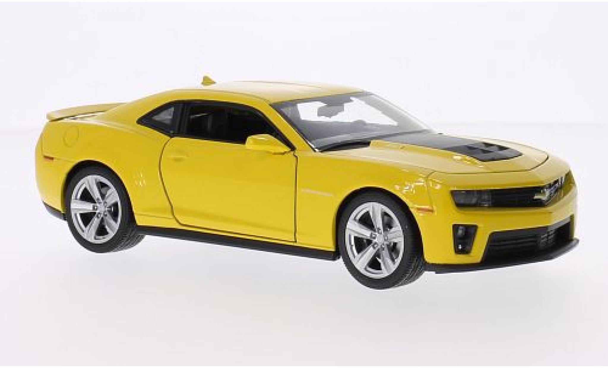 Chevrolet Camaro 1/24 Welly ZL1 giallo/matt-nero 2012 modellino in miniatura