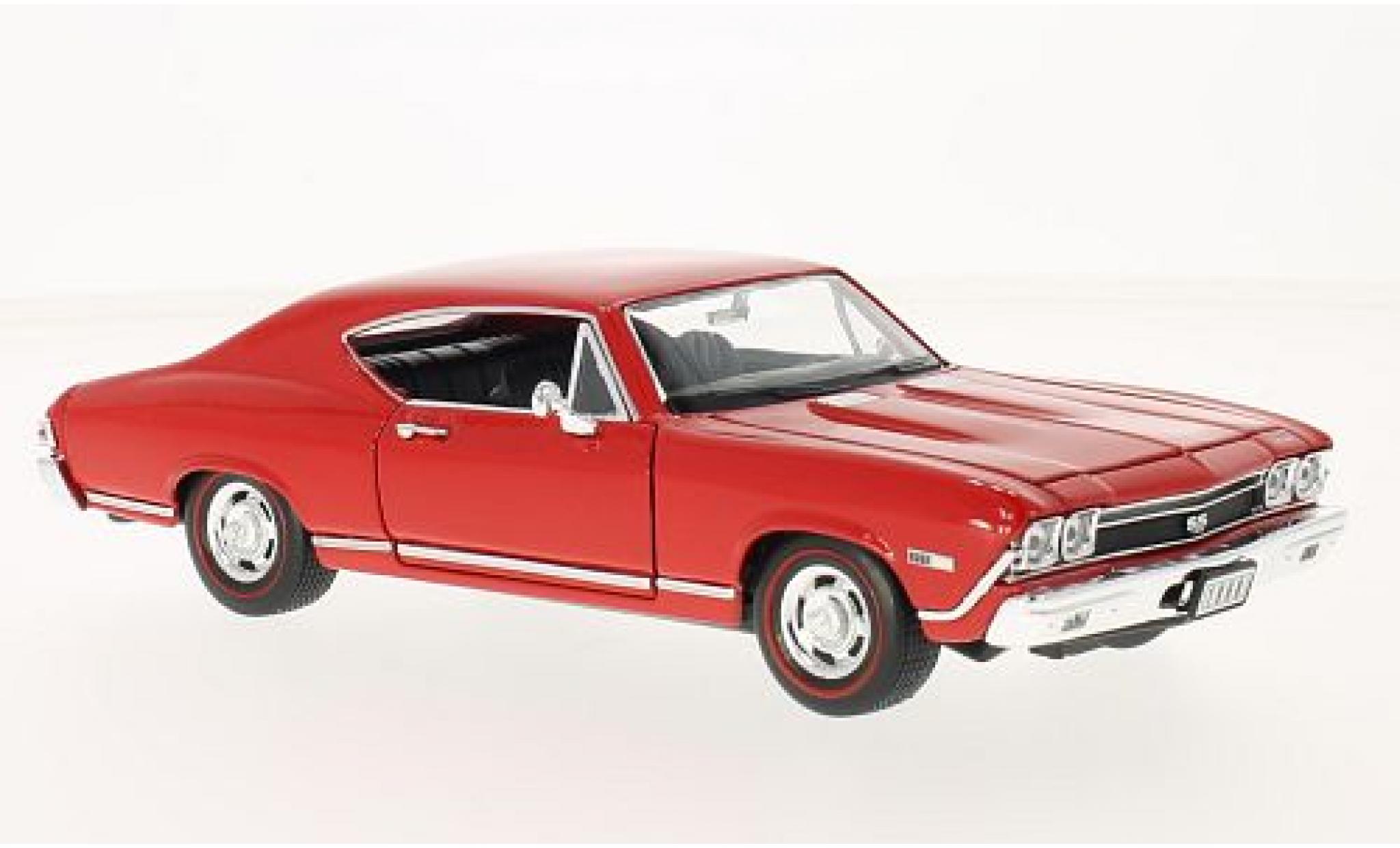 Chevrolet Chevelle 1/24 Welly SS 396 rosso 1968 modellino in miniatura