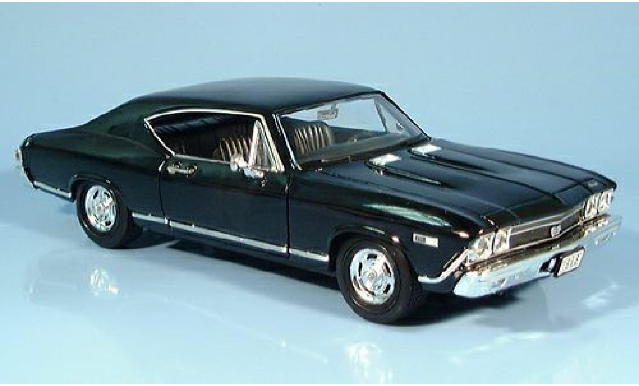 Chevrolet Chevelle 1/24 Welly SS 396 schwarz 1:24 modellino in miniatura
