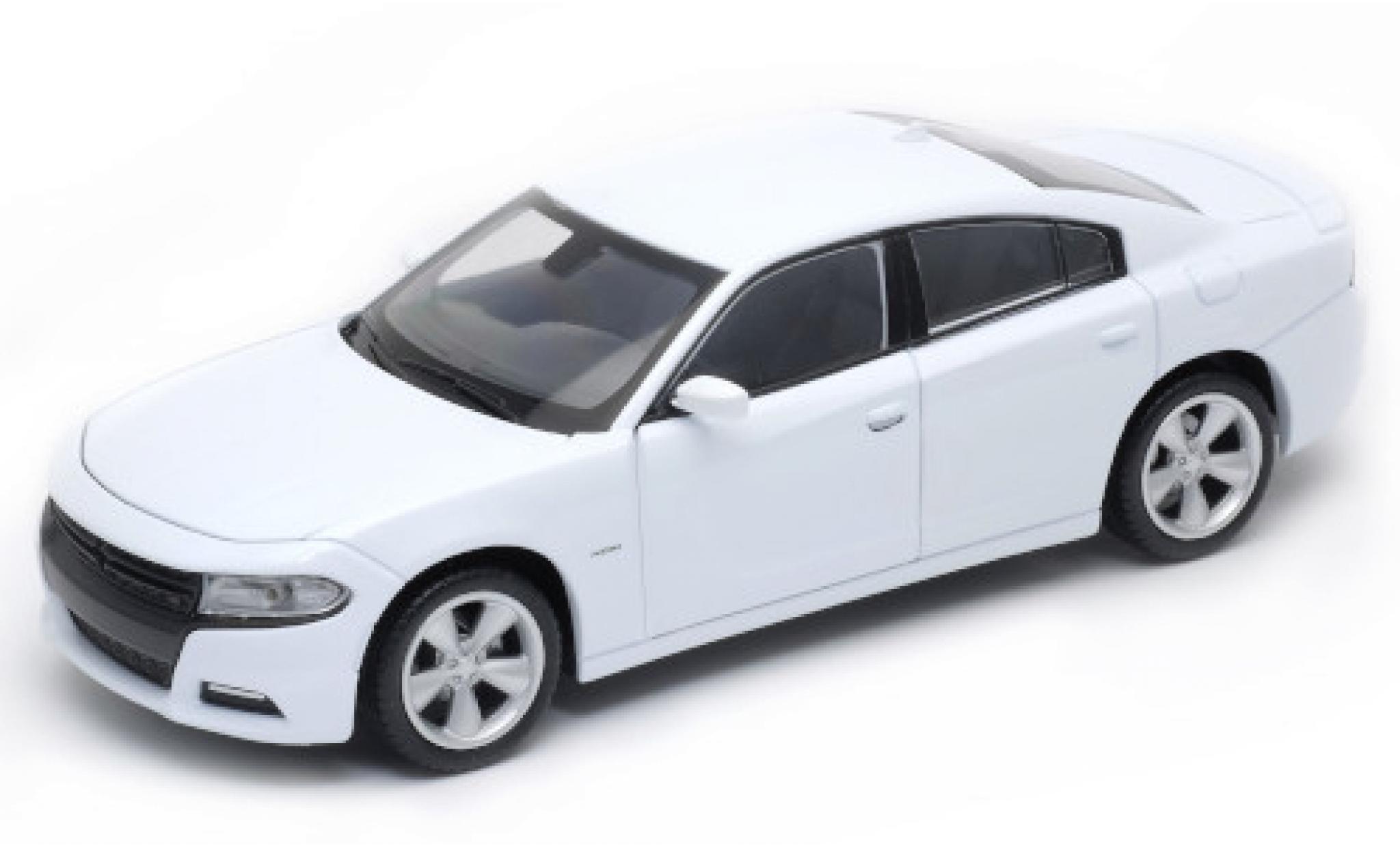 Dodge Charger 1/24 Welly R/T bianco 2016 modellino in miniatura