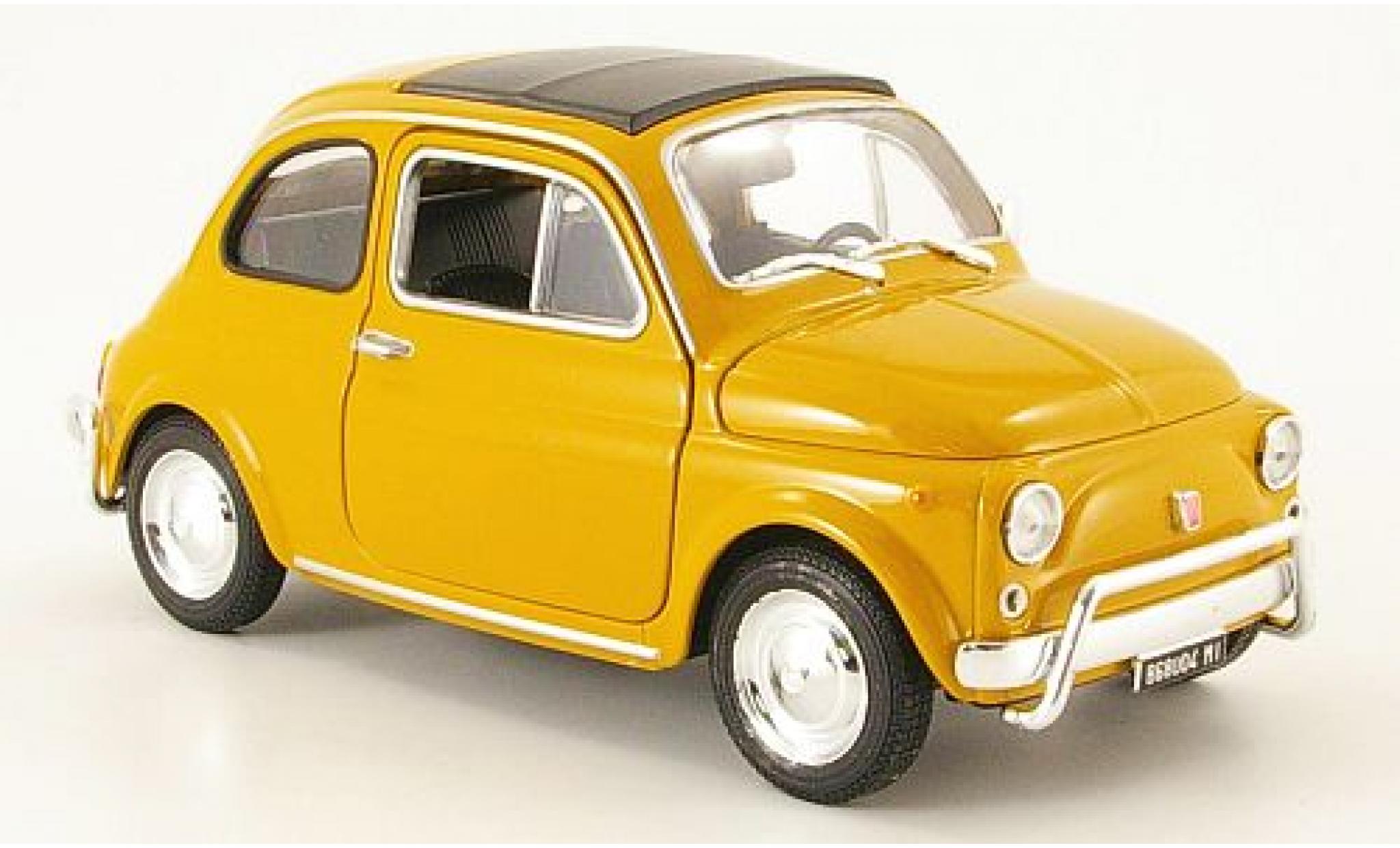 Fiat 500 1/24 Welly ocker 1:24 modellino in miniatura