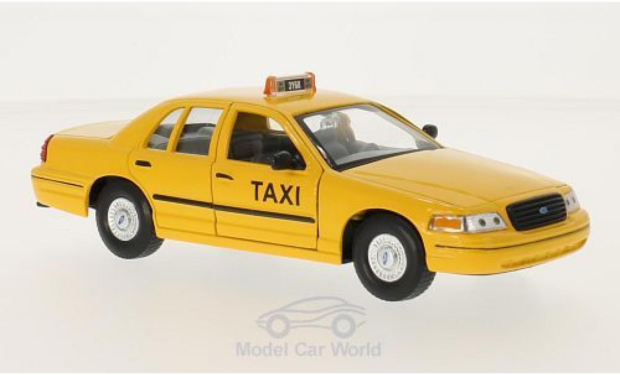Ford Crown 1/24 Welly Victoria New York Taxi 1999 ohne Vitrine modellino in miniatura
