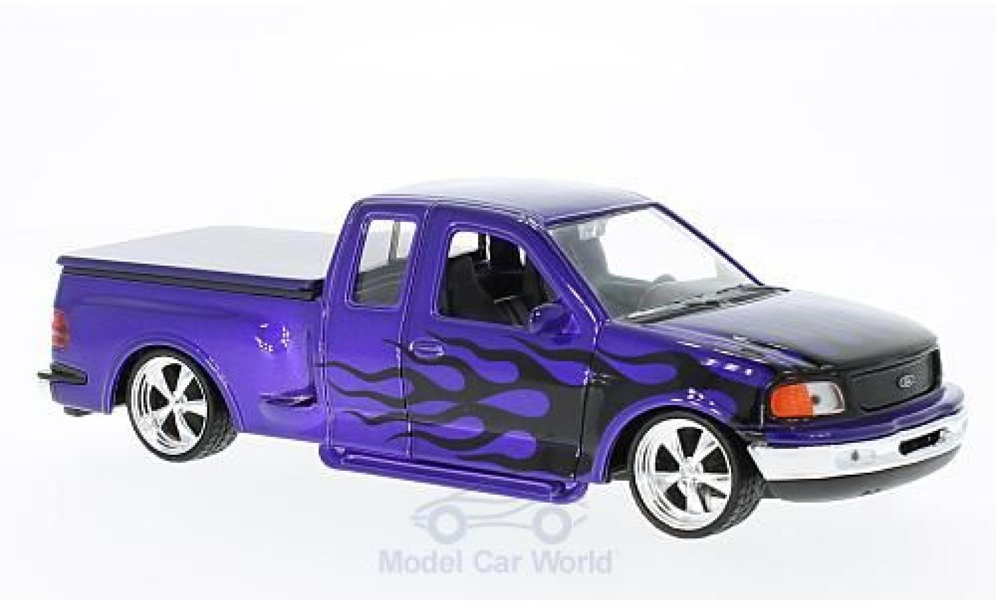 Ford F-1 1/24 Welly 50 Flareside Supercab Low Rider porpora/Dekor 1999 modellino in miniatura