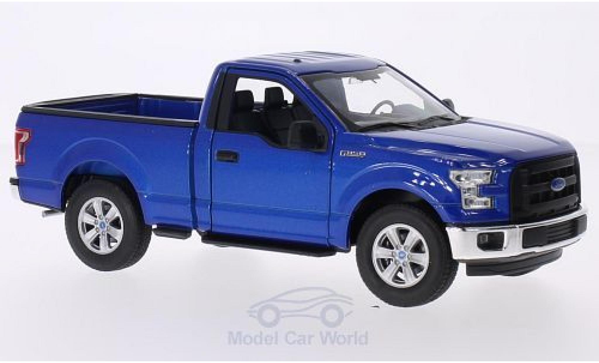 Ford F-1 1/24 Welly 50 metallico blu 2015 modellino in miniatura