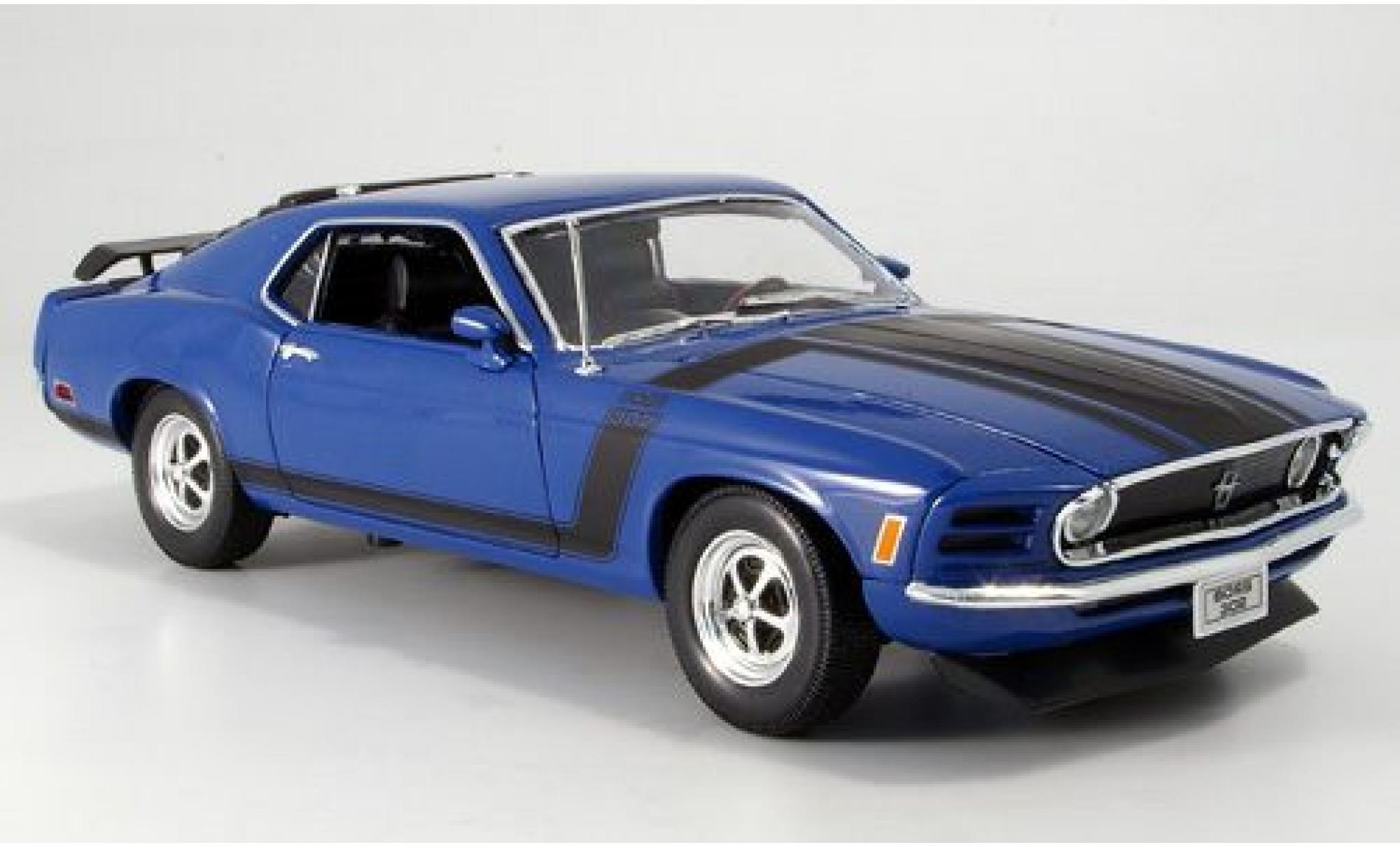 Ford Mustang 1/18 Welly Boss blau 1970 1:18 modellino in miniatura