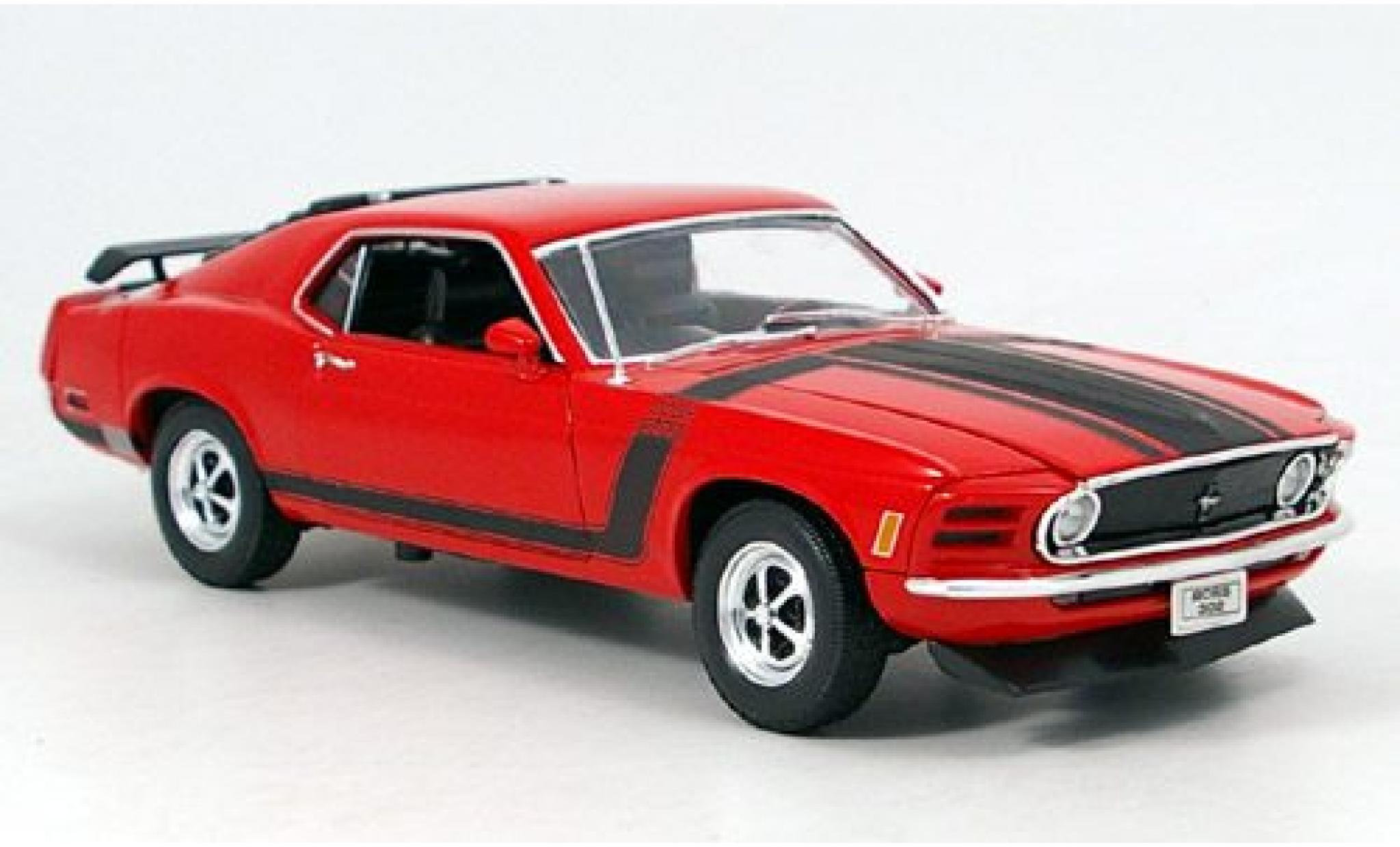 Ford Mustang 1/18 Welly Boss rosso 1970 modellino in miniatura