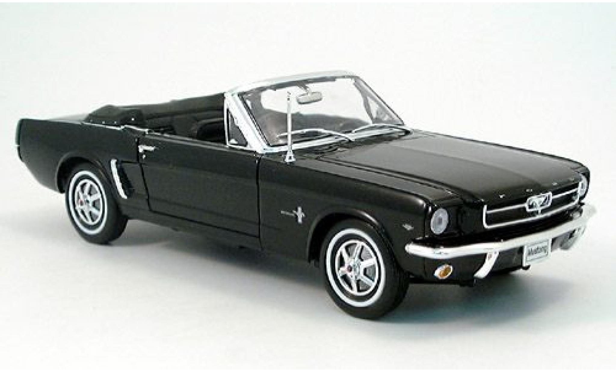Ford Mustang 1/18 Welly Cabriolet schwarz 1964 1:18 modellino in miniatura