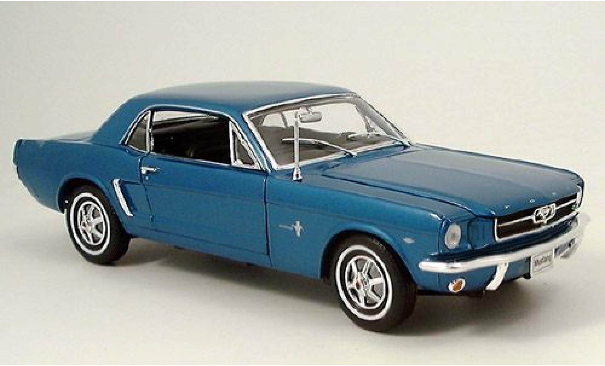 Ford Mustang 1/18 Welly Coupe grün 1964 1:18 modellino in miniatura