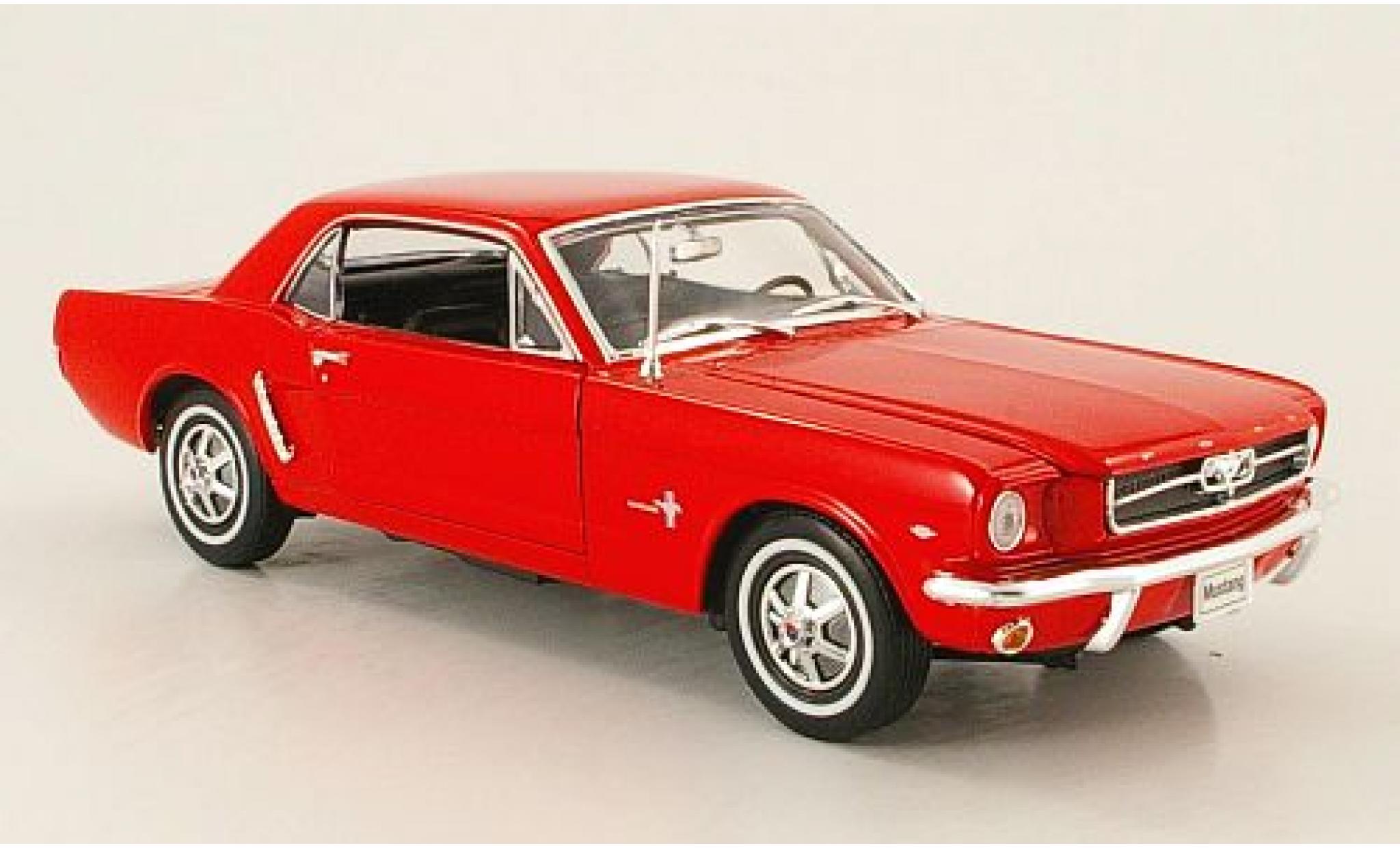 Ford Mustang 1/24 Welly Coupe rosso 1964 modellino in miniatura