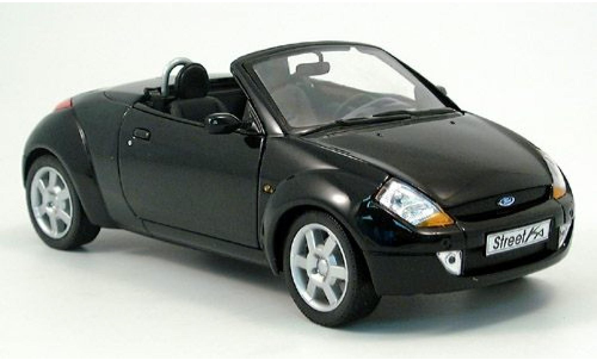 Ford Street Ka 1/18 Welly schwarz 1:18 modellino in miniatura