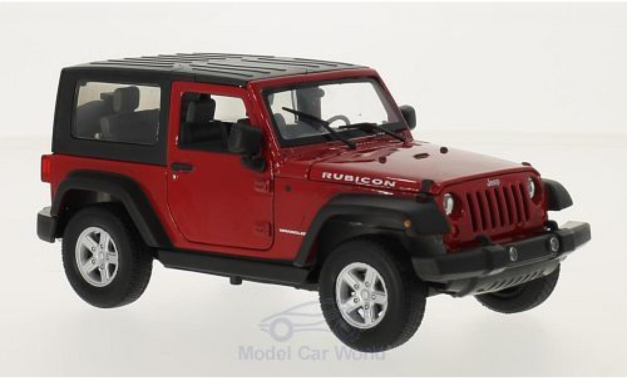 Jeep Wrangler 1/24 Welly rosso modellino in miniatura