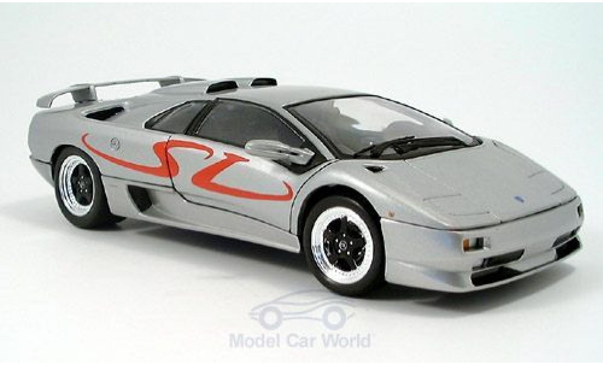 Lamborghini Diablo 1/18 Welly SV grigio 1998 ohne Vitrine modellino in miniatura