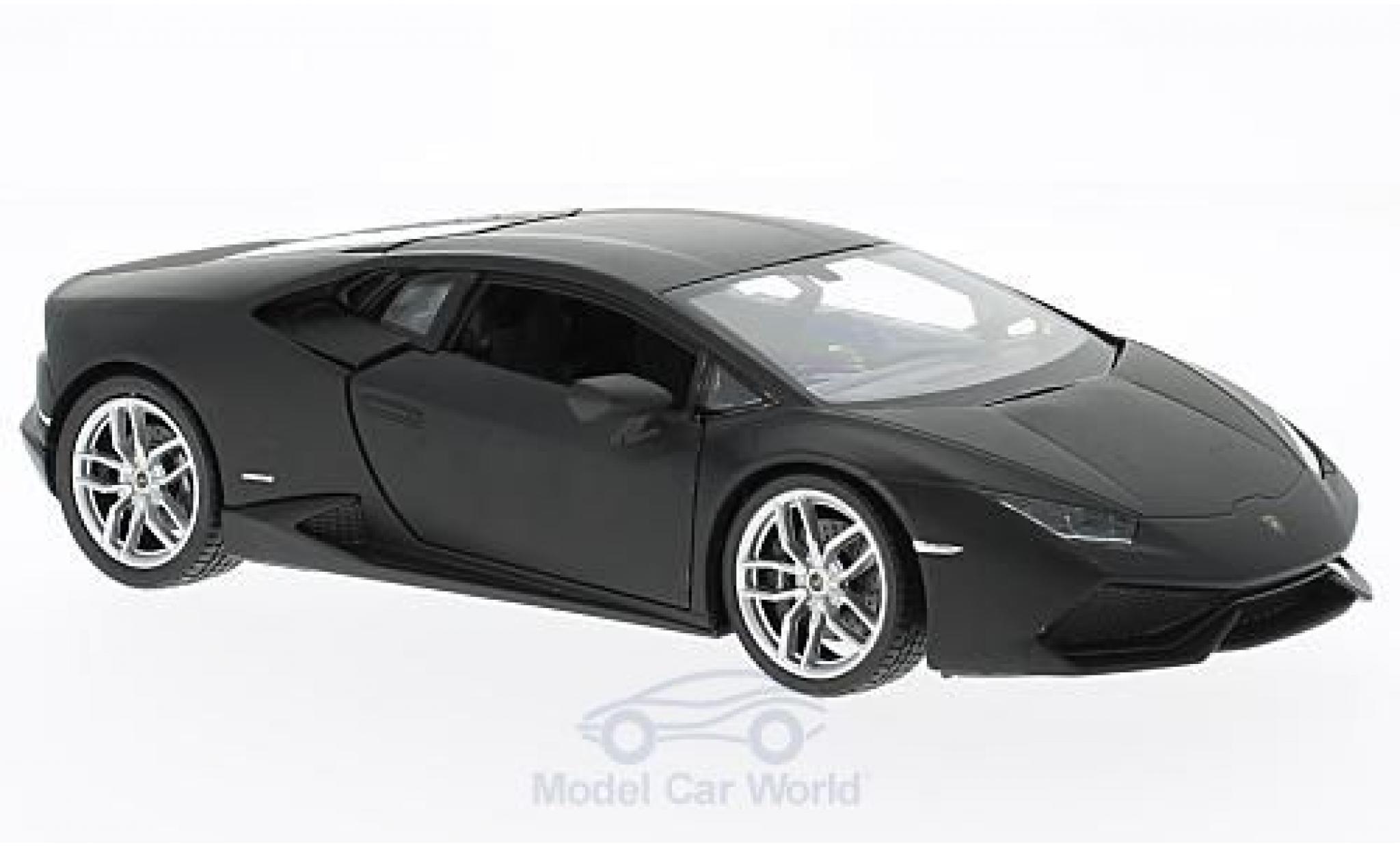Lamborghini Huracan 1/24 Welly LP 610-4 matt-nero modellino in miniatura