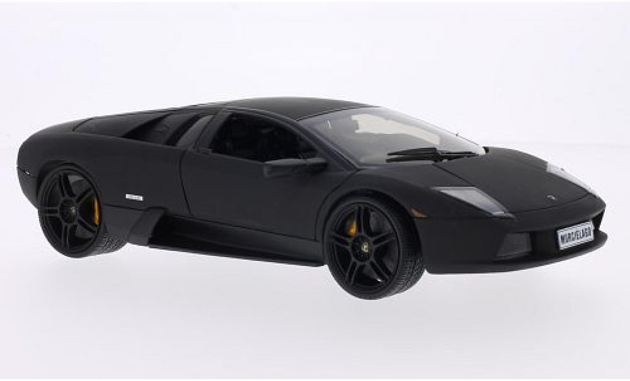 Lamborghini Murcielago 1/18 Welly matt-nero modellino in miniatura