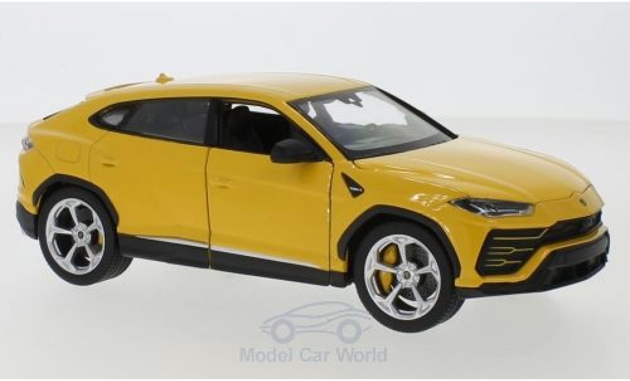 Lamborghini Urus 1/24 Welly giallo modellino in miniatura