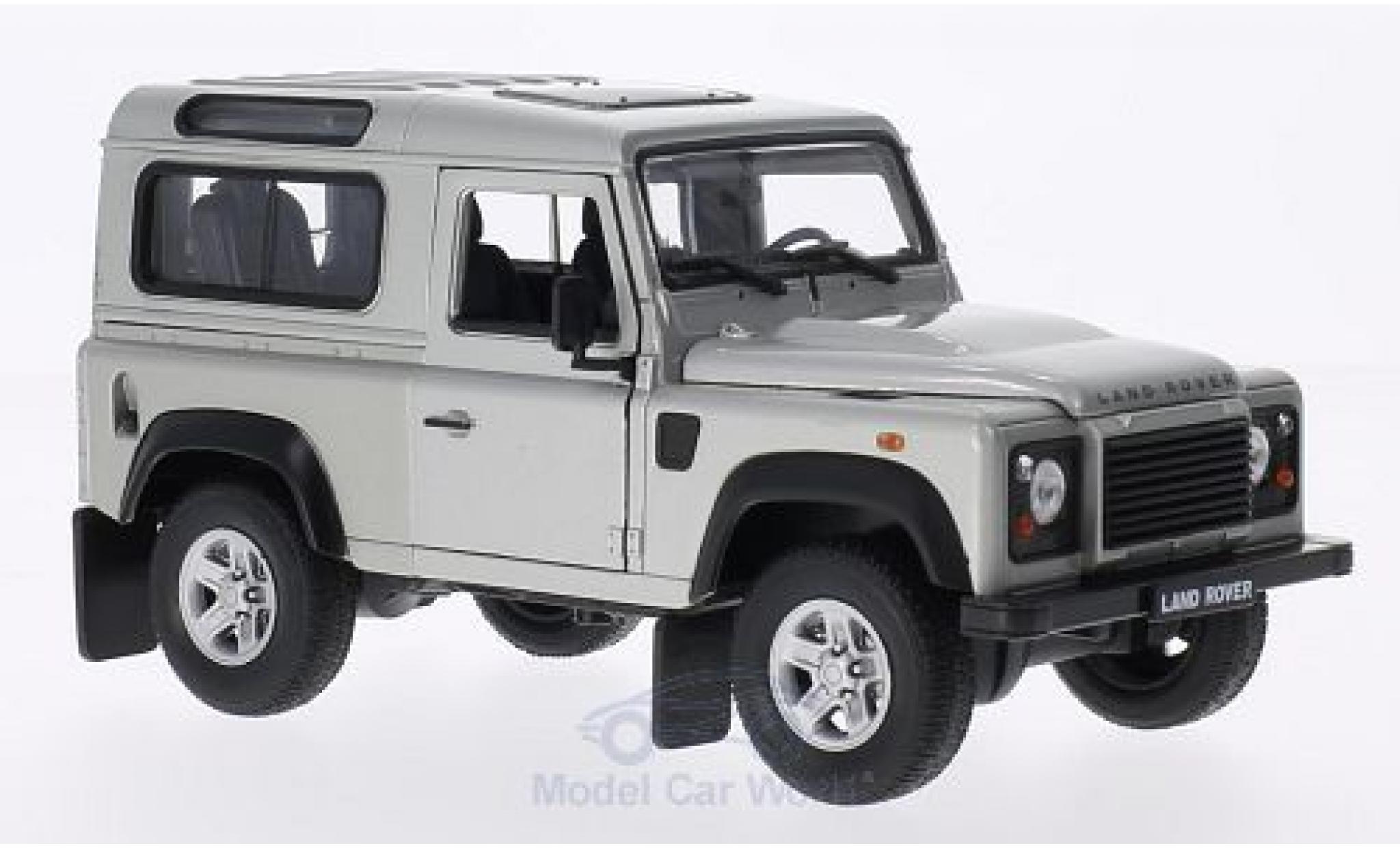 Land Rover Defender 1/24 Welly grigio modellino in miniatura
