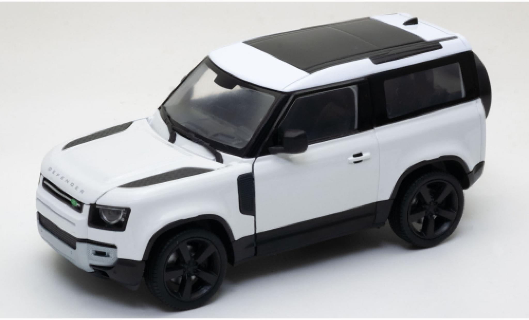 Land Rover Defender 1/24 Welly bianco 2020 modellino in miniatura