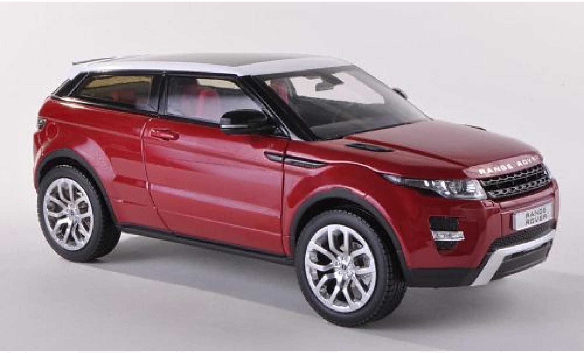 Range Rover Evoque 1/18 Welly Land Rover Coupe met.-dkl.-rot/weiss LHD (GTA Edition) 1:18 modellino in miniatura