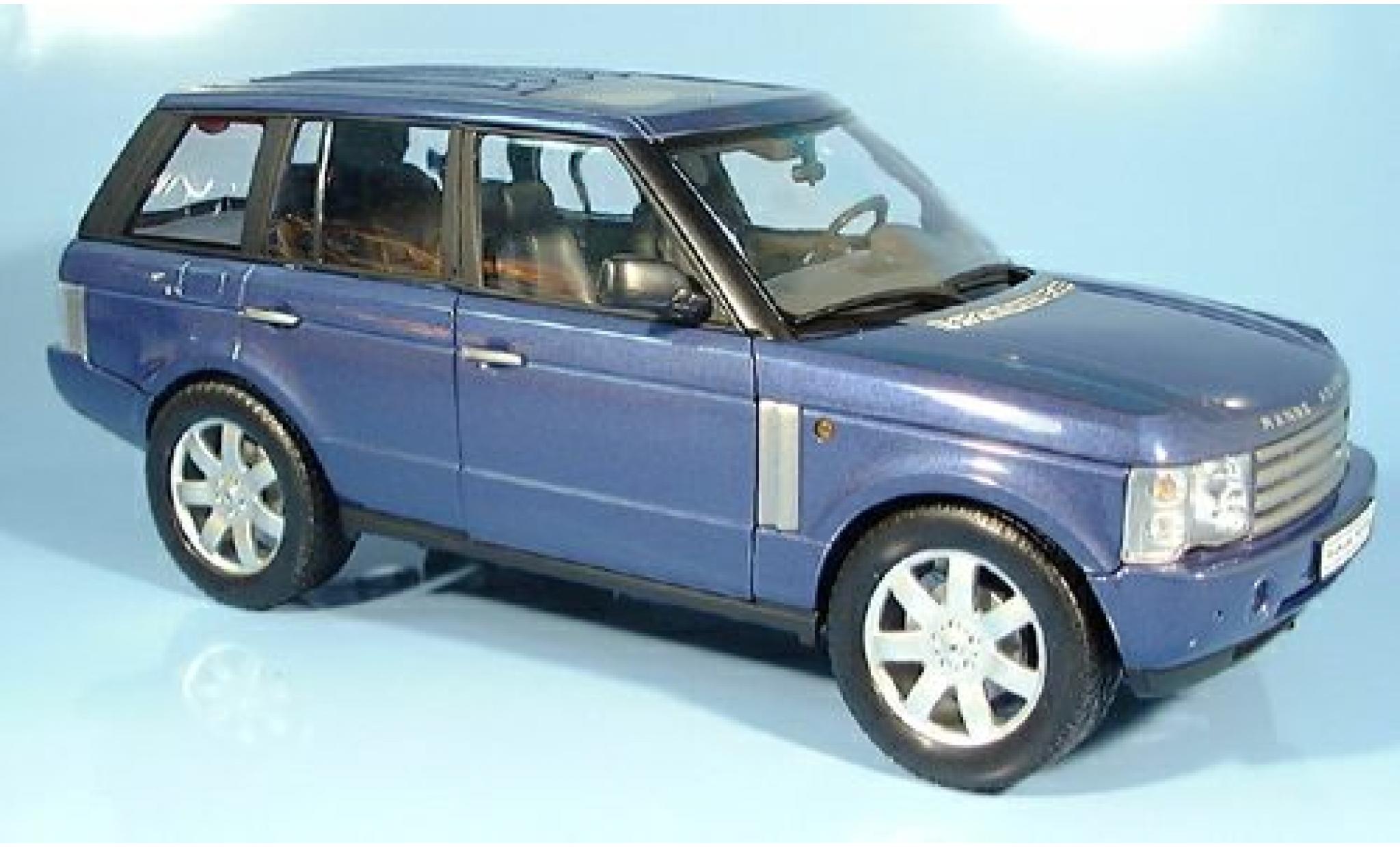 Land Rover Range Rover 1/18 Welly met. blau 2003 1:18 modellino in miniatura