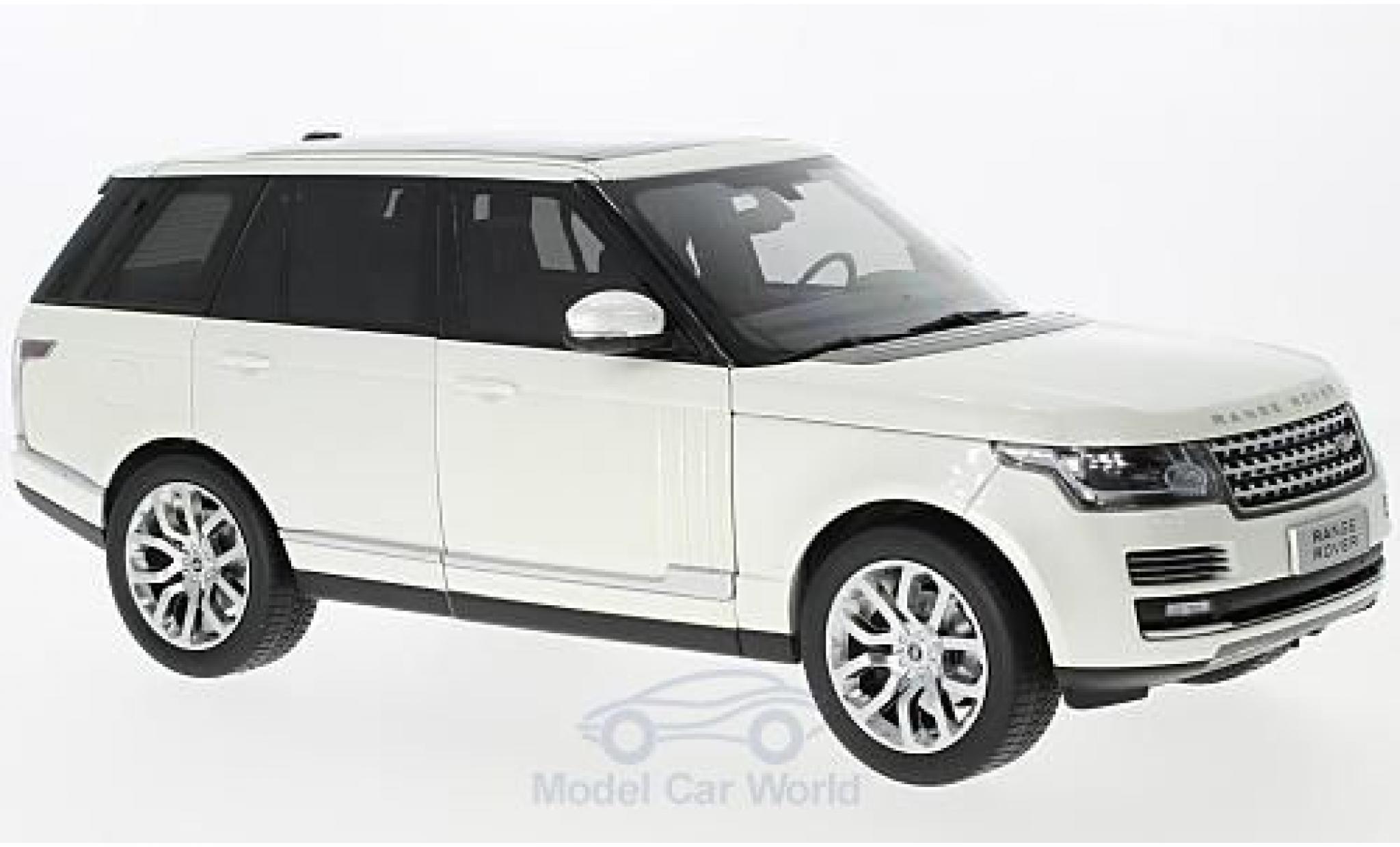 Land Rover Range Rover 1/18 Welly metallico bianco 2013 GTA Edition modellino in miniatura