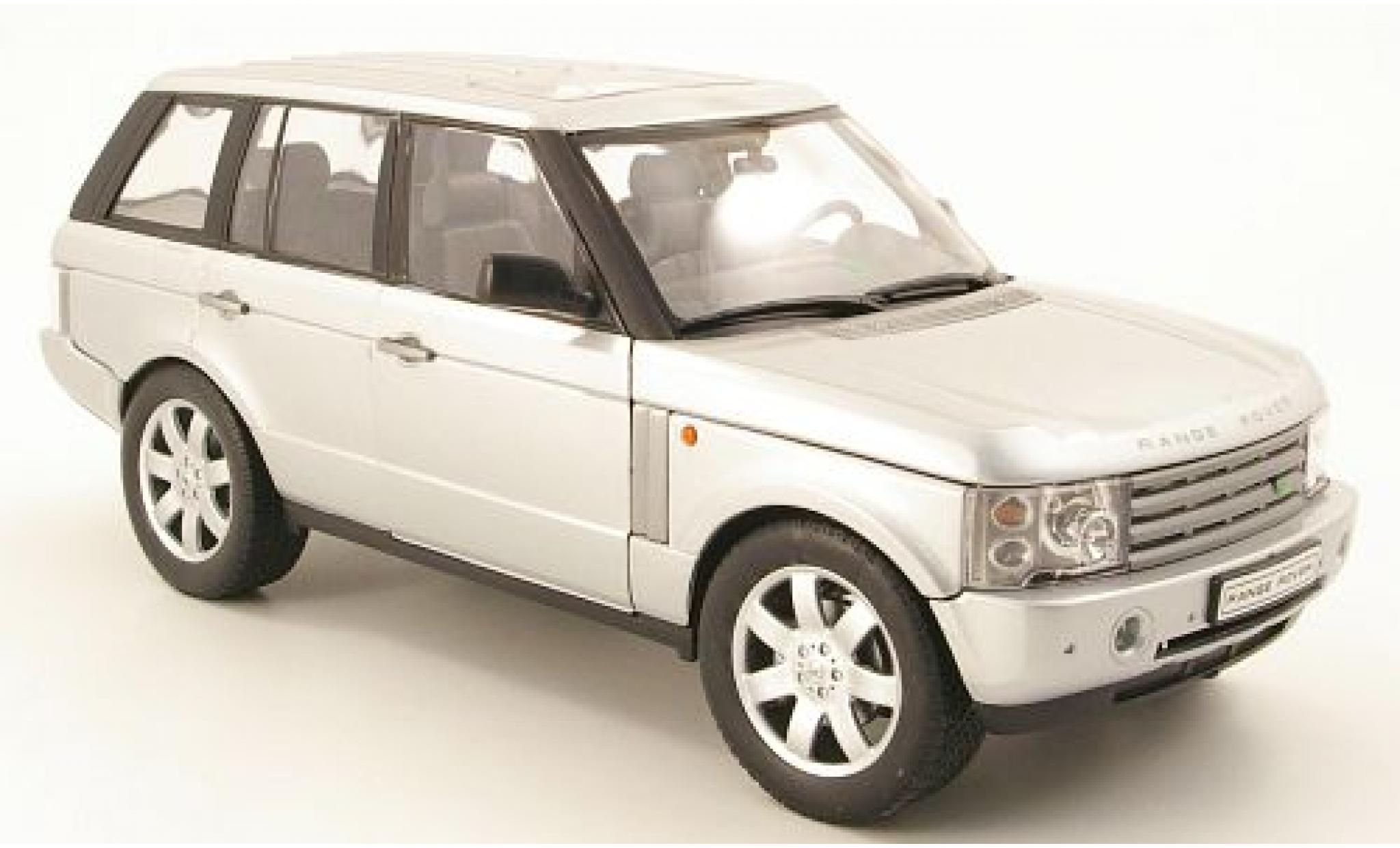 Land Rover Range Rover 1/18 Welly silber 1:18 modellino in miniatura
