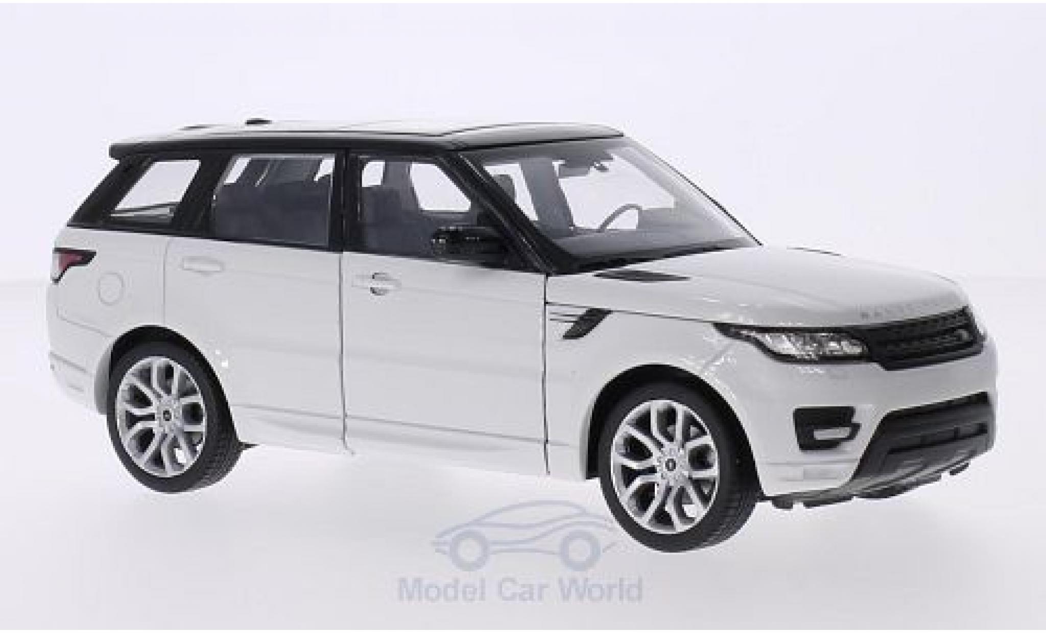Land Rover Range Rover 1/24 Welly Sport bianco/nero modellino in miniatura