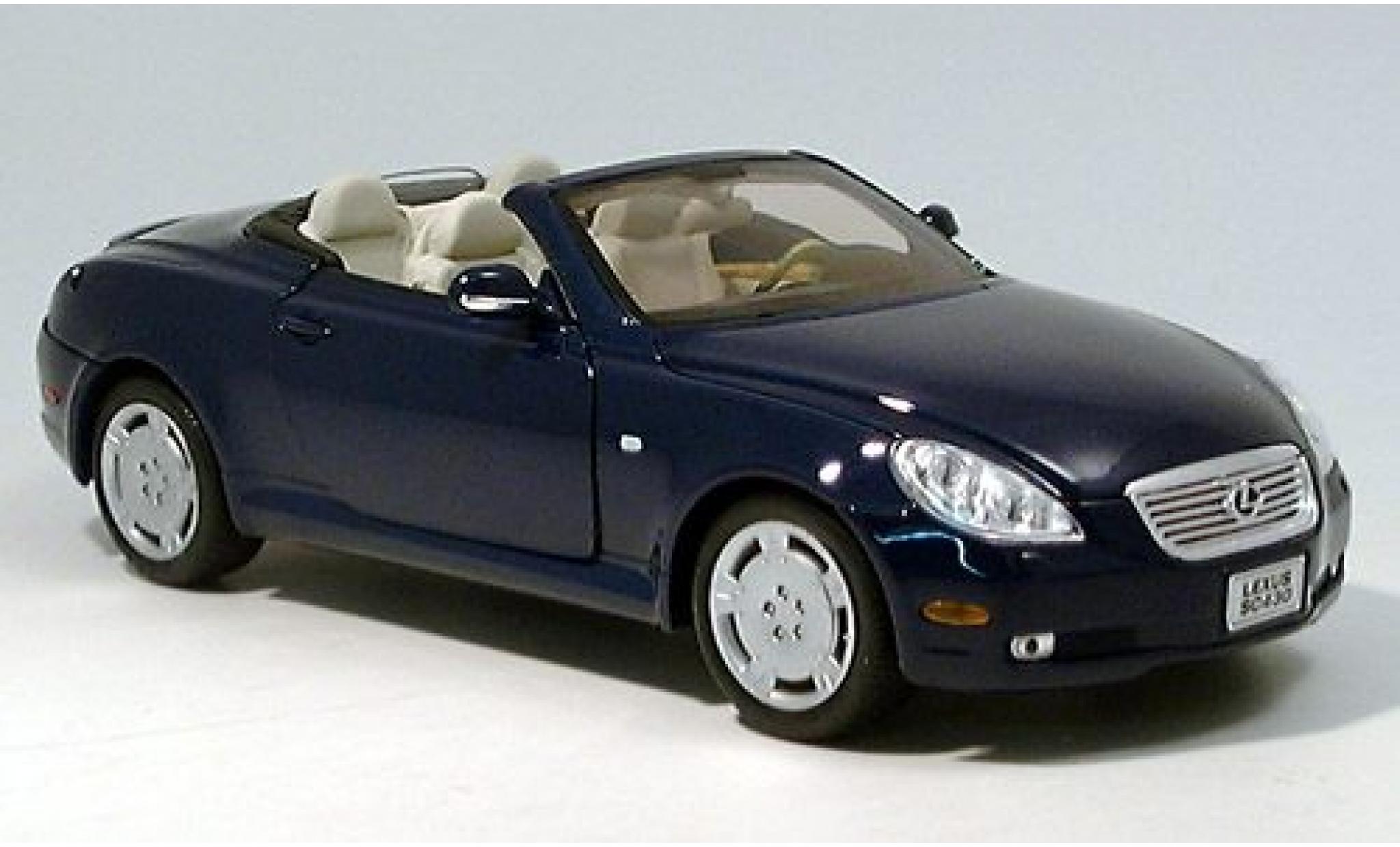 Lexus SC 1/18 Welly 430 Cabriolet blau 1:18 modellino in miniatura