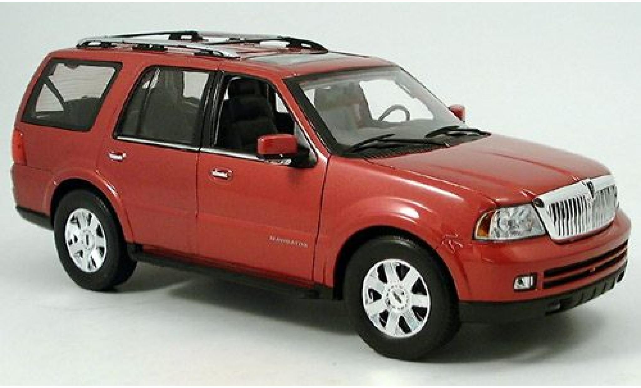 Lincoln Navigator 1/18 Welly rot 2005 1:18 modellino in miniatura