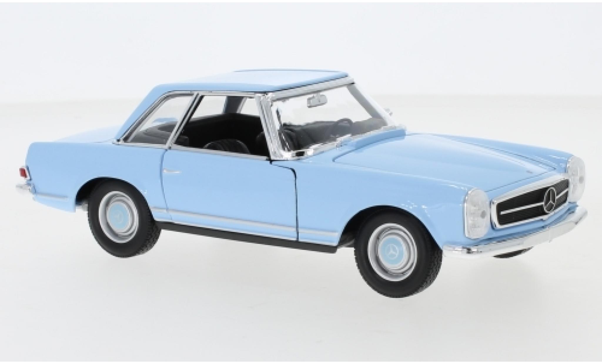 Mercedes 230 1/24 Welly SL (W113) blu 1963 modellino in miniatura