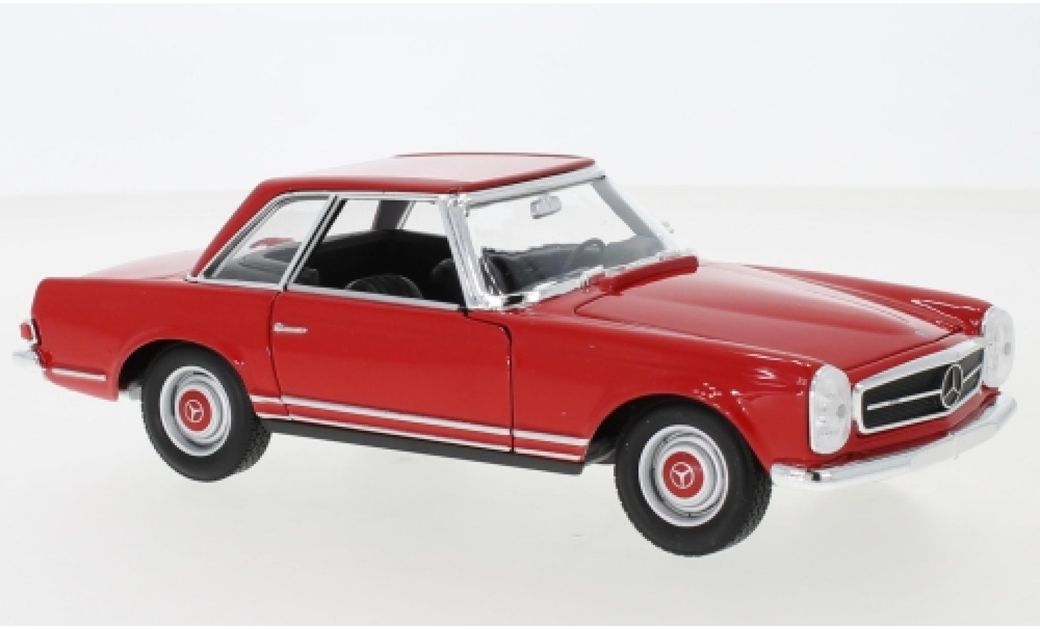 Mercedes 230 1/24 Welly SL (W113) rosso 1963 modellino in miniatura