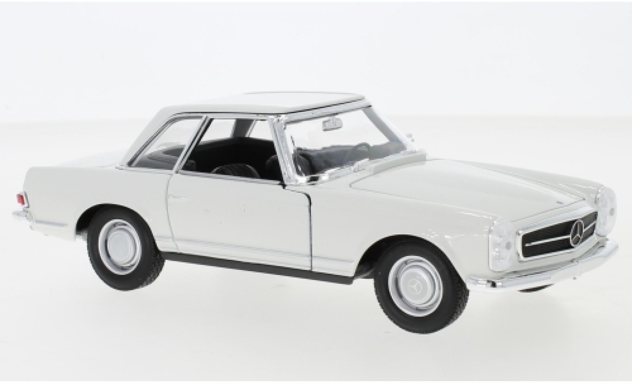 Mercedes 230 1/24 Welly SL (W113) bianco 1963 modellino in miniatura
