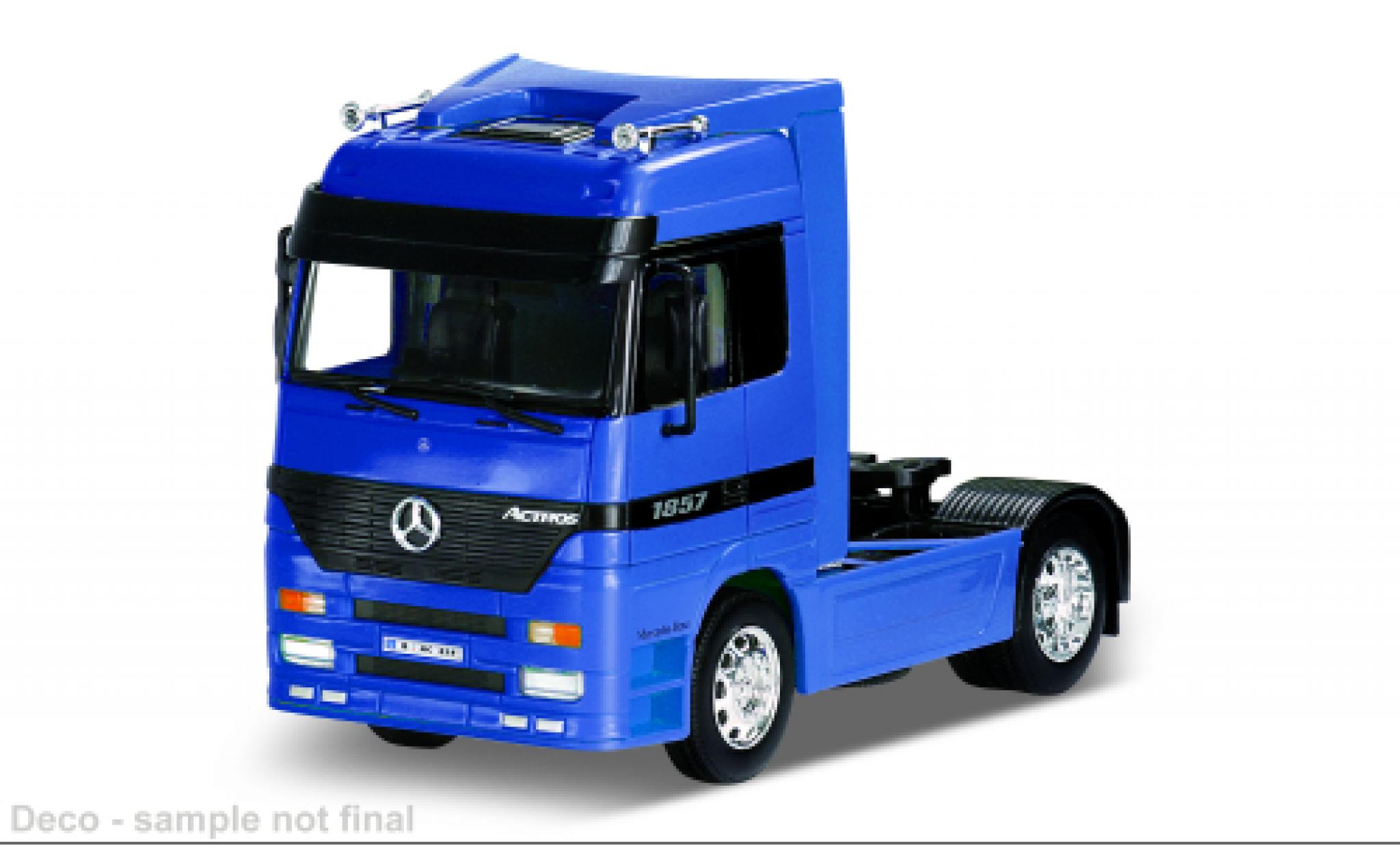 Mercedes Actros 1/32 Welly blau 1:32 modellino in miniatura