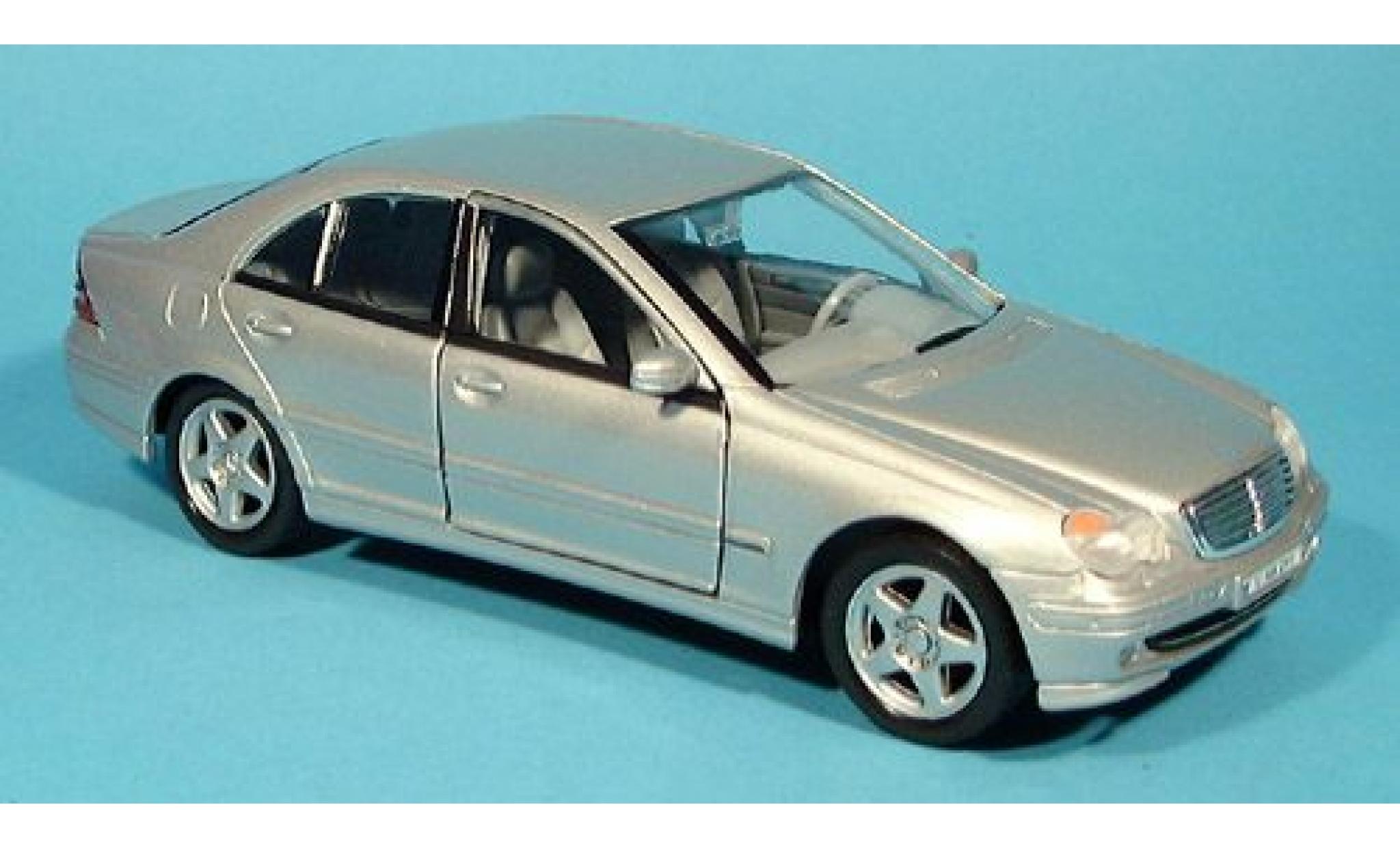 Mercedes Classe C 1/24 Welly silber 2001 1:24 modellino in miniatura