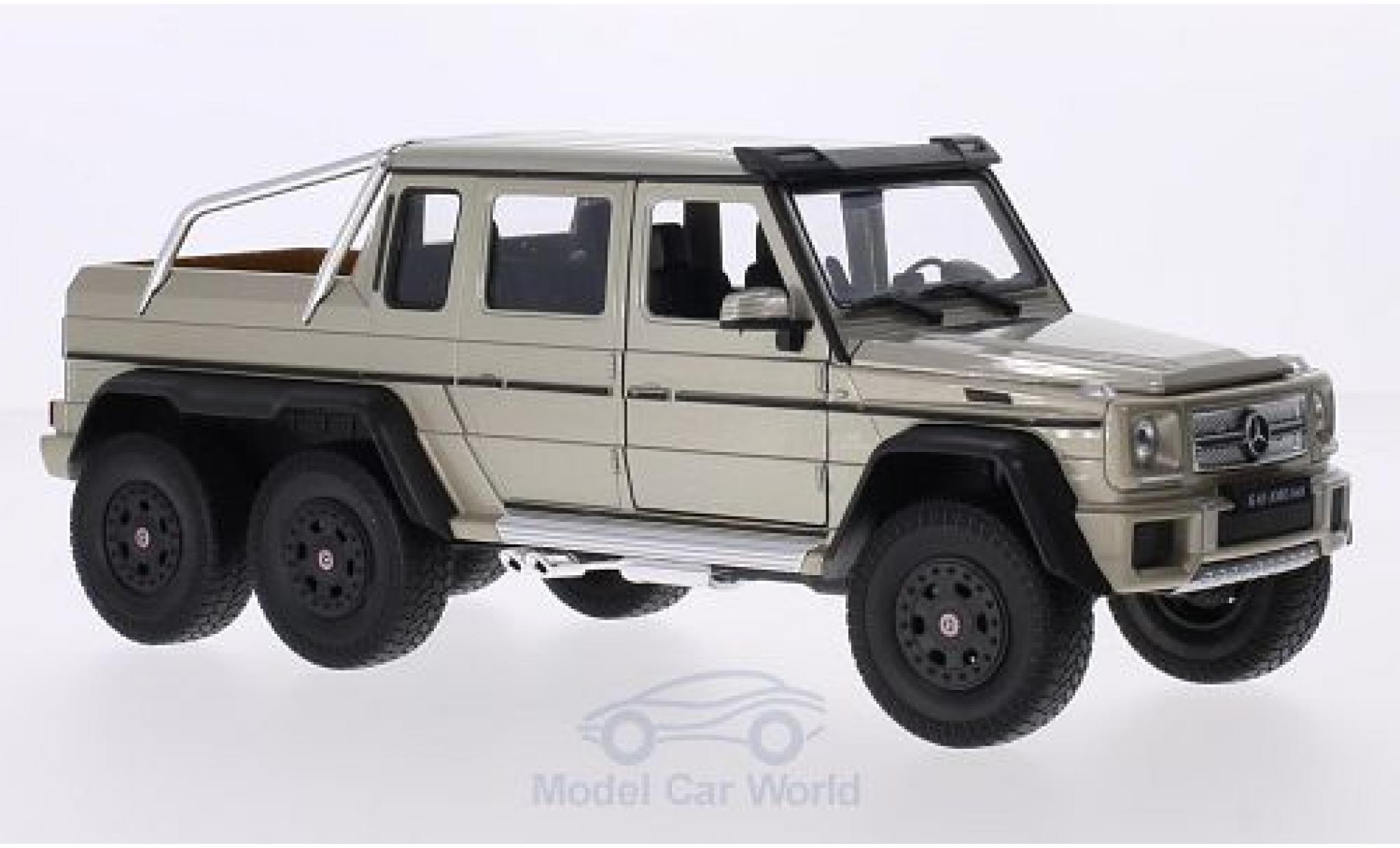 Mercedes Classe G 1/24 Welly G63 AMG 6x6 metallico beige modellino in miniatura