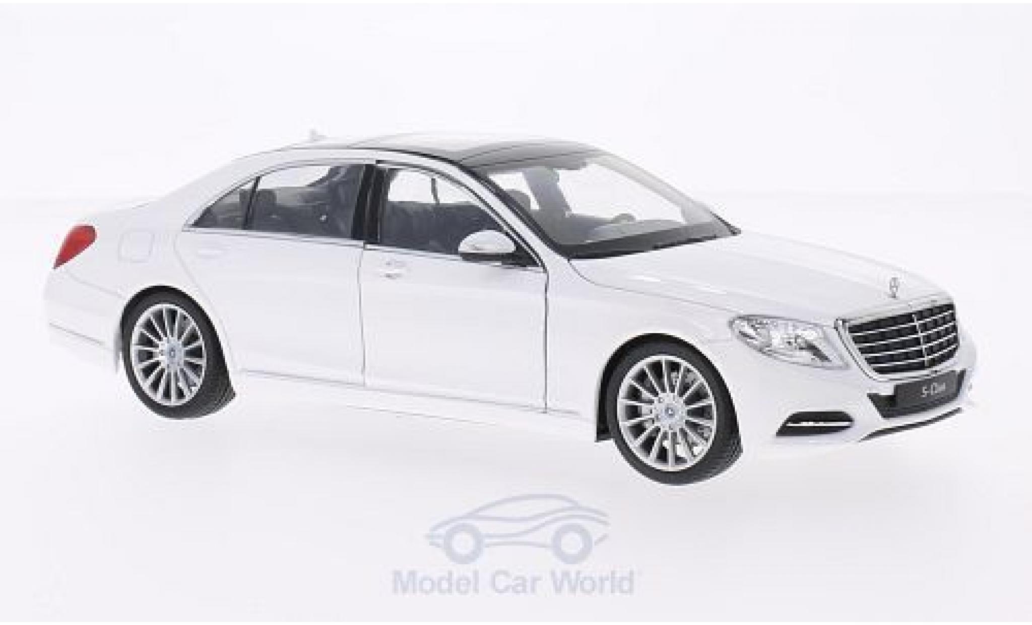 Mercedes Classe S 1/24 Welly (W222) bianco 2013 modellino in miniatura