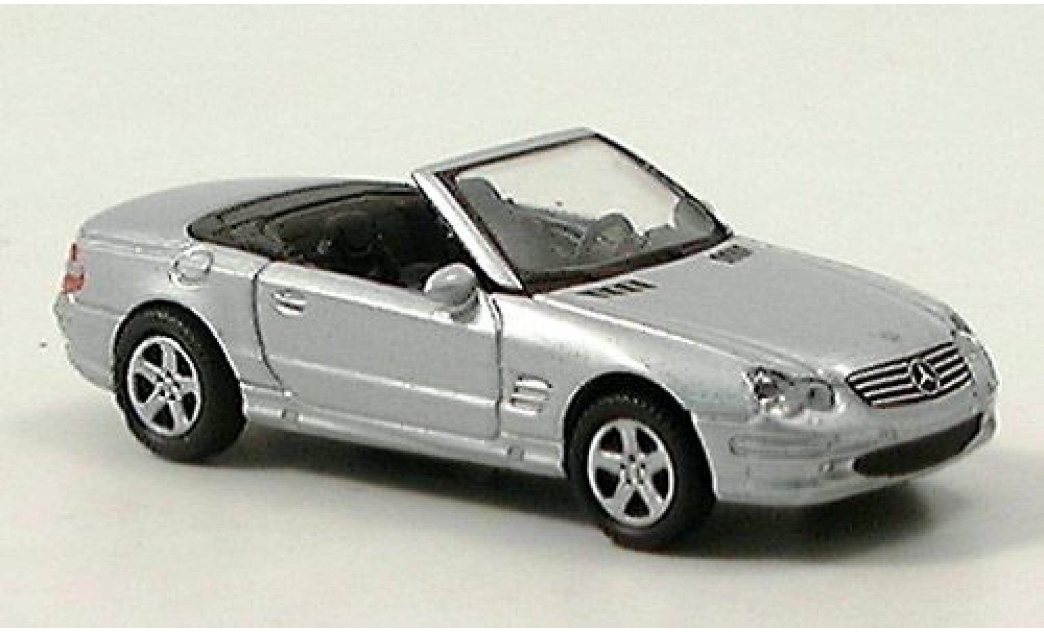 Mercedes Classe SL 1/87 Welly SL 500 Cabrio silber 1:87 modellino in miniatura